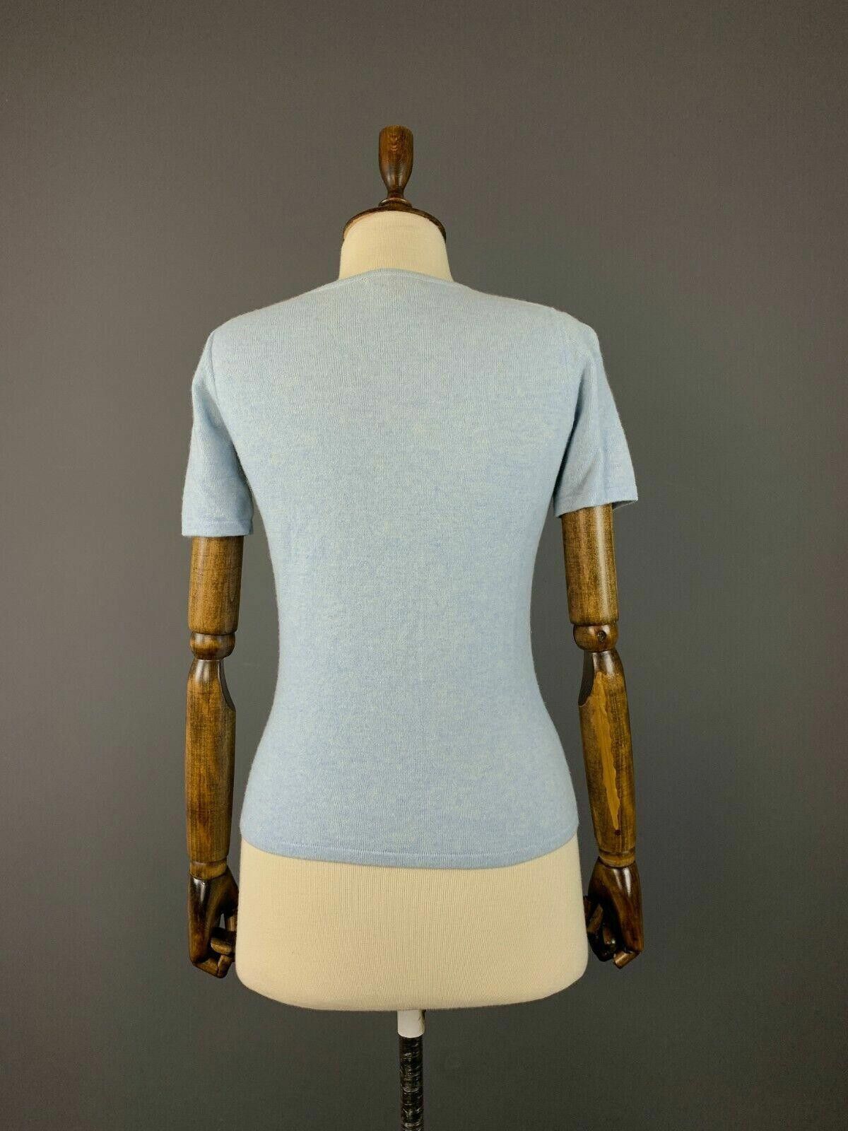 Designer Donna Lane Blue Cashmere Sweater + Top T-Shirt Size 36 Size M / US 6-8 / IT 42-44 - 6 Thumbnail