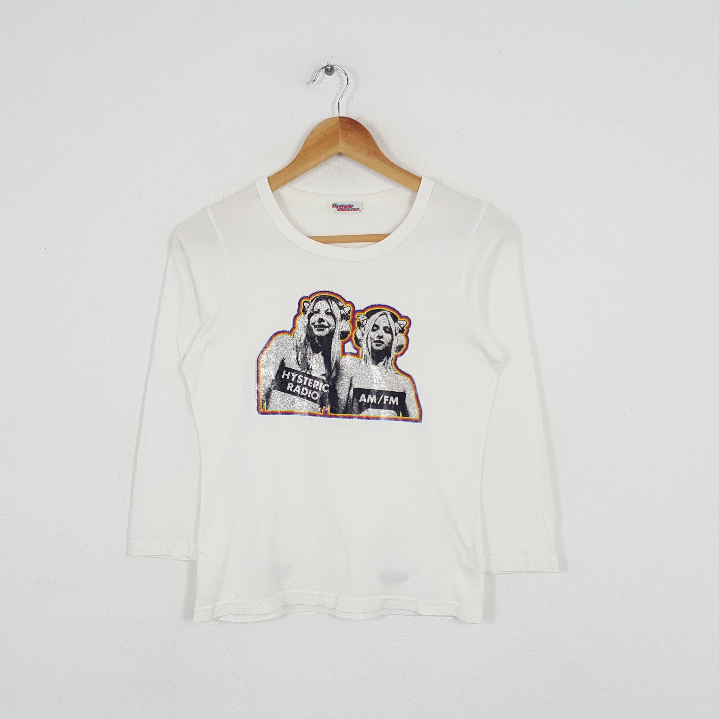 Hysteric Glamour × Japanese Brand × Vintage Vintage Hsyeric Radio AM/FM Japanese Brand Tshirt Size XS / US 0-2 / IT 36-38 - 1 Thumbnail