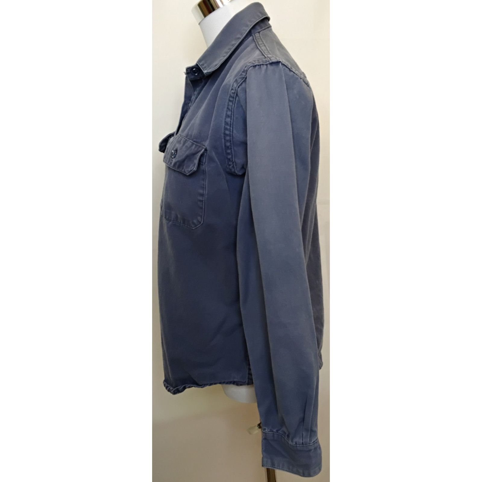 Patagonia Patagonia 1970's Big Label Canvas Shirt Women's L Navy Blue Size L / US 10 / IT 46 - 4 Thumbnail