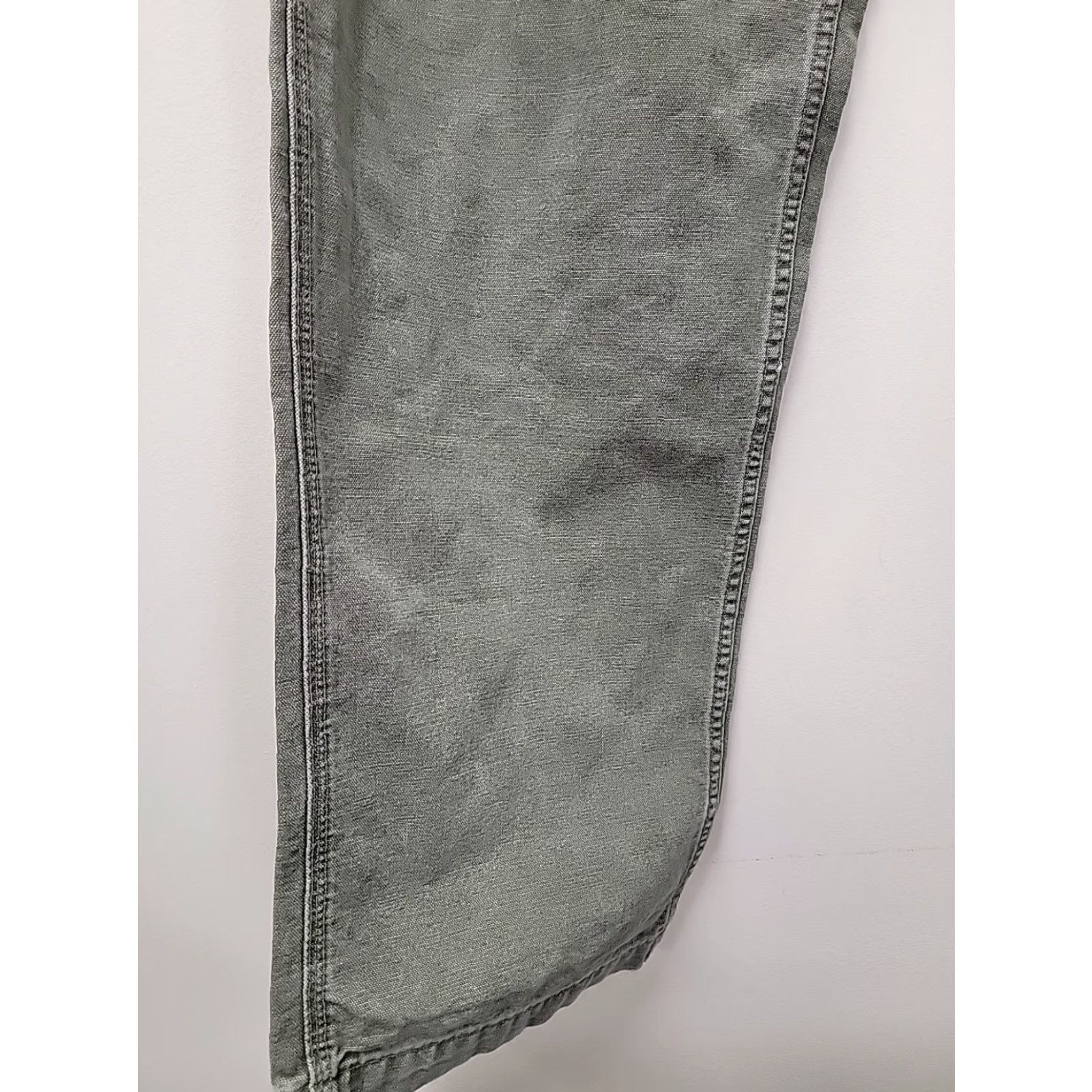 Abercrombie & Fitch VINTAGE Abercrombie & Fitch Jeans Men 34R Gray Denim Straight 33 Inseam 35x33 Distressed Used Size US 34 / EU 50 - 4 Thumbnail