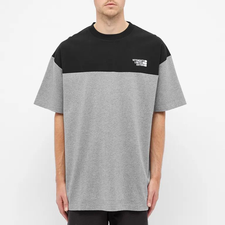 Vetements o1y0924 T-Shirt in Grey/Black Size US M / EU 48-50 / 2 - 2 Thumbnail