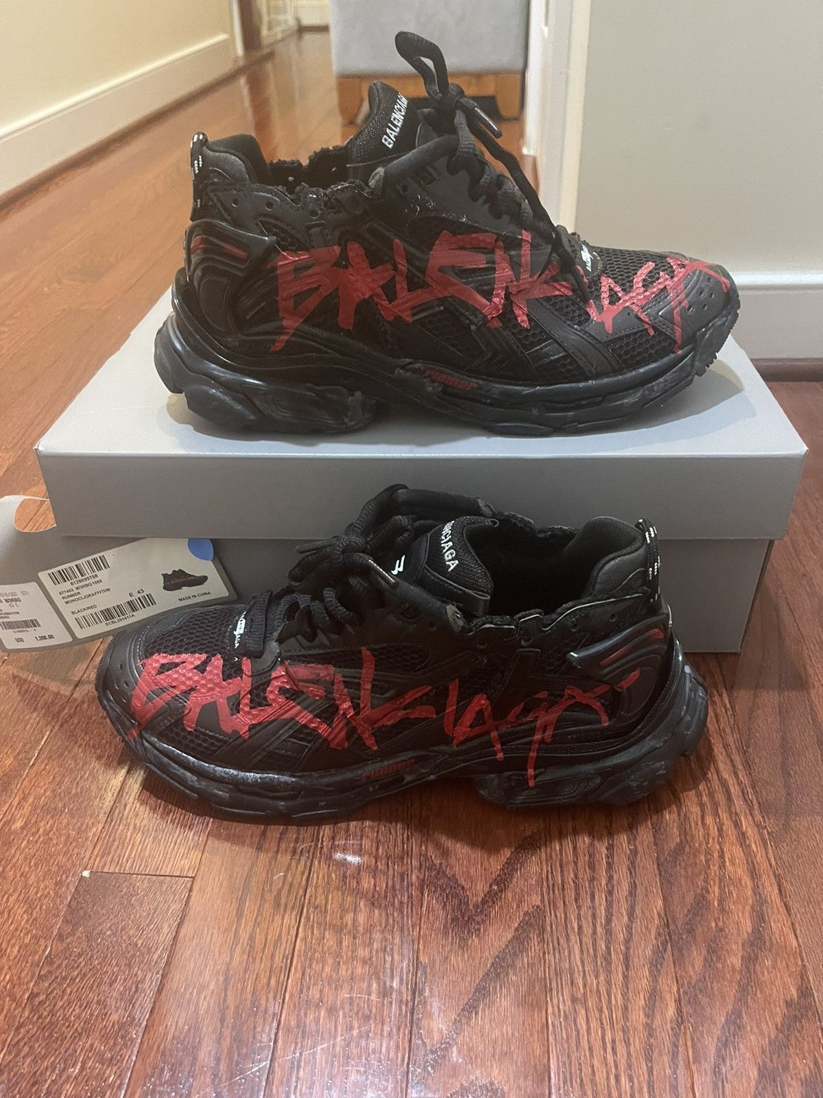 Balenciaga Balenciaga Graffiti Runners 2023 Size US 10 / EU 43 - 5 Thumbnail
