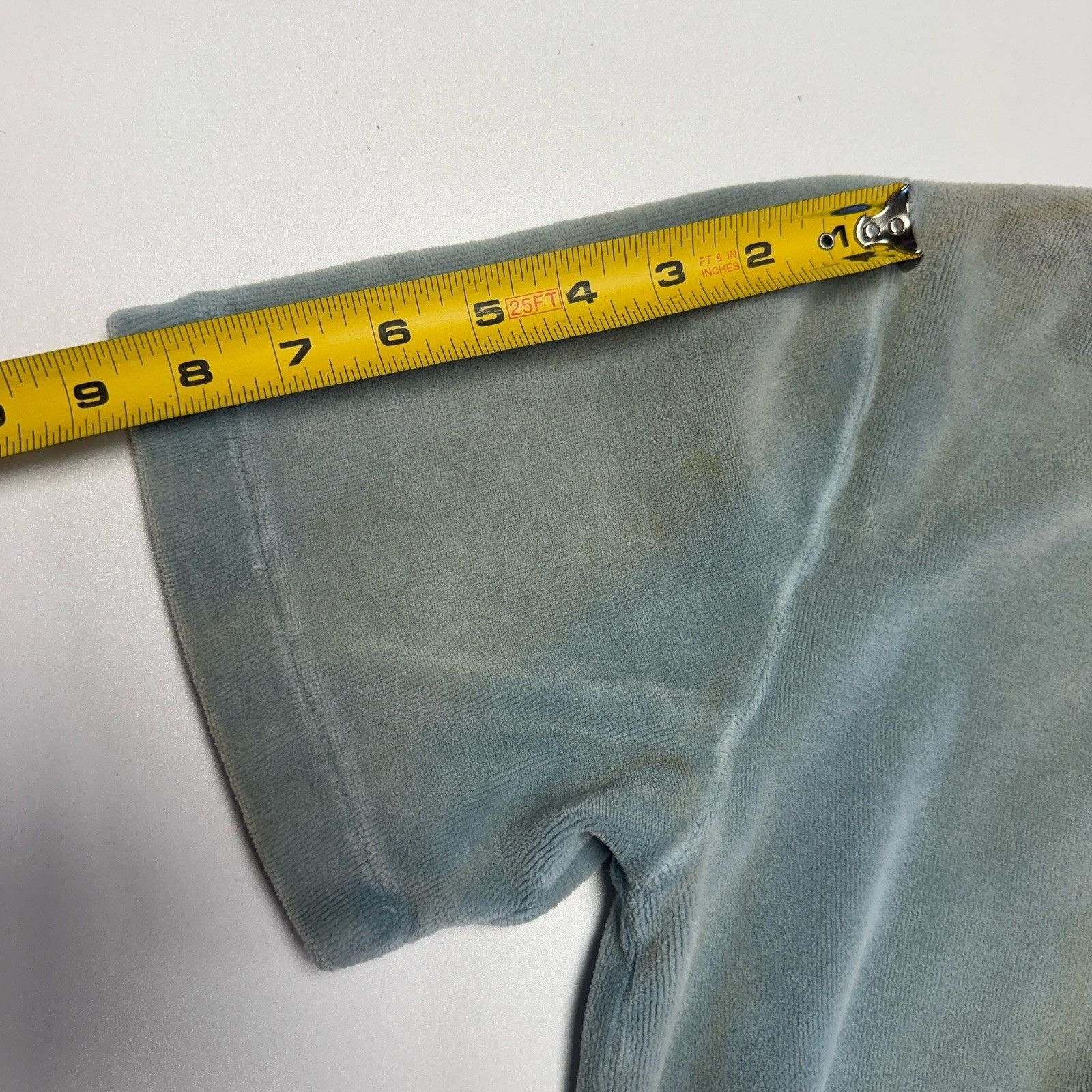 Vintage Vintage Velour Sweatshirt 1980s Short Sleeve 1/4 Zip Size M / US 6-8 / IT 42-44 - 16 Thumbnail