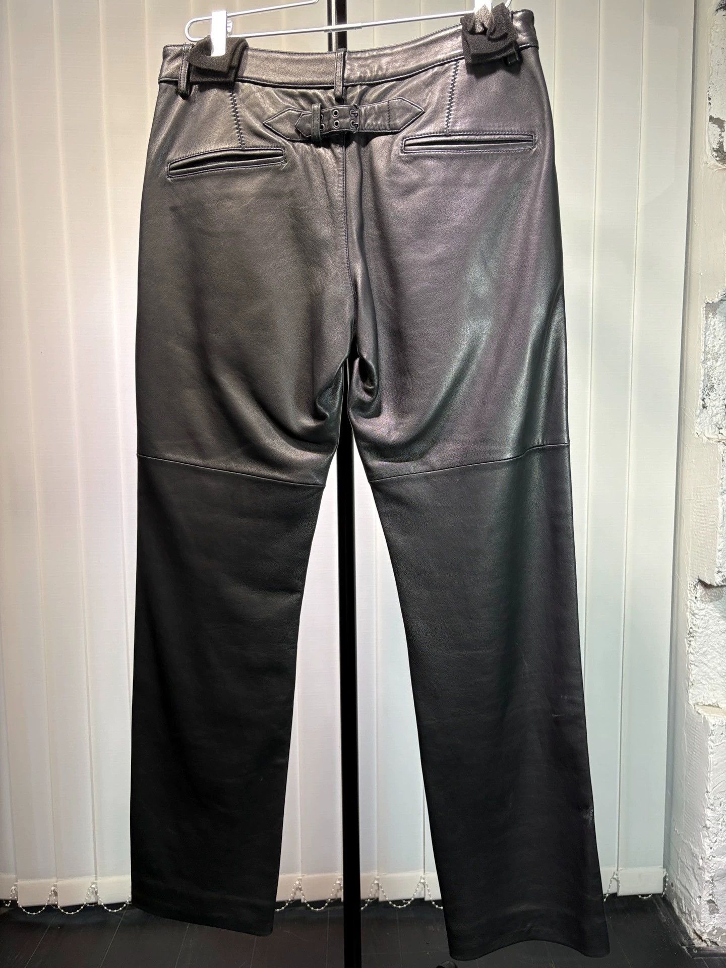 Jean Paul Gaultier Jean Paul Gaultier 90s Buttoned Sheepskin Leather Pants Size US 32 / EU 48 - 2 Thumbnail