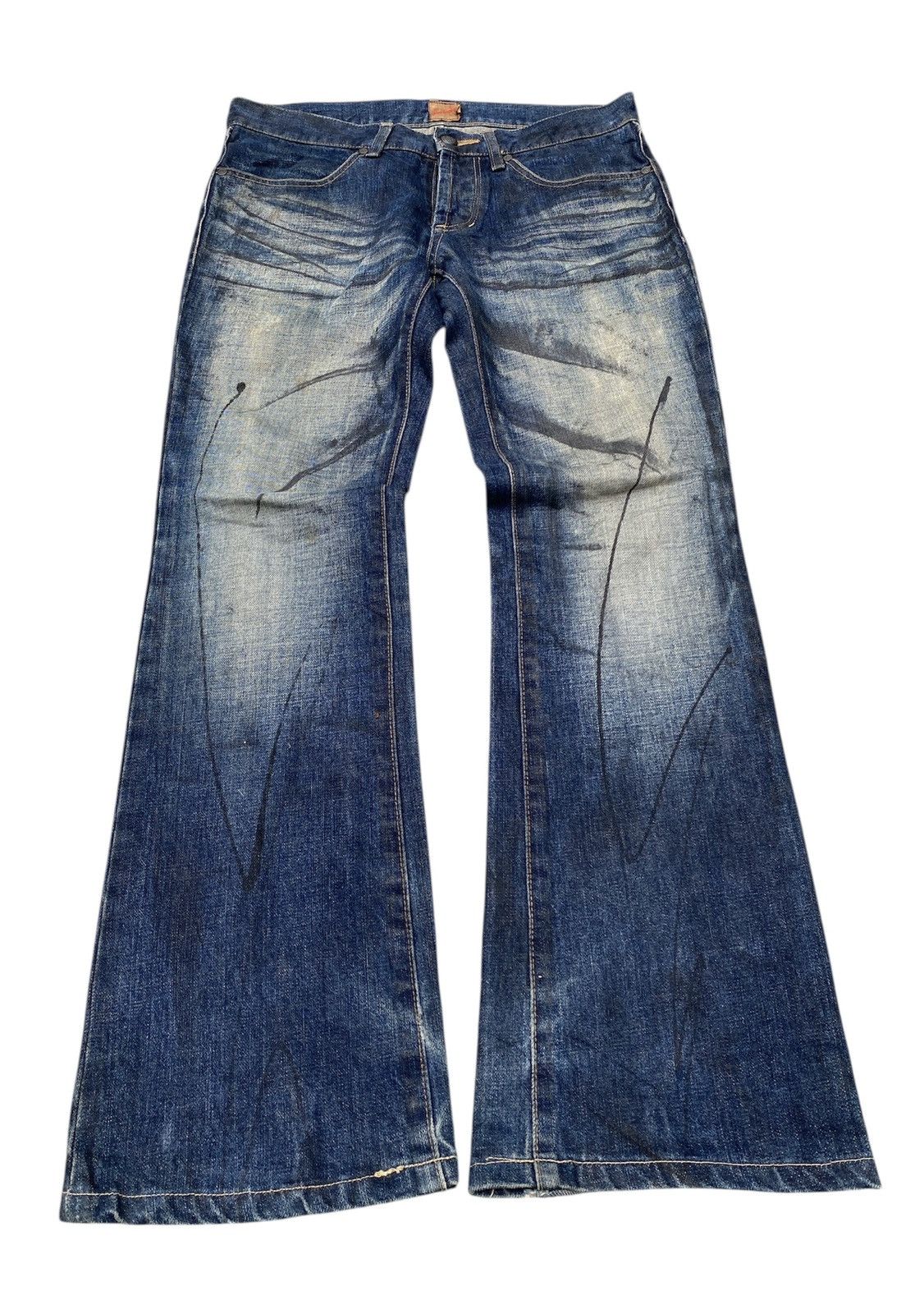 Jack Rose Japan Claws Mark Design Flare Denim