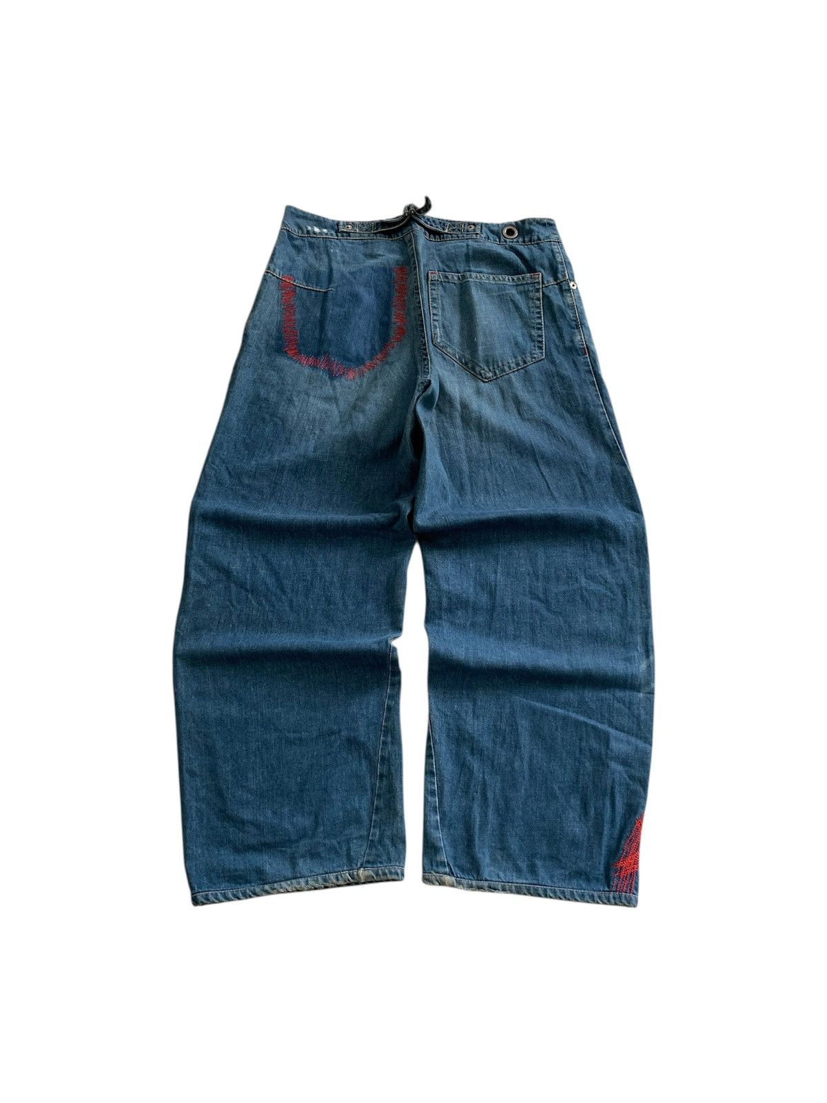 Levi's Vintage Clothing Vintage A6 Engineereed Buckle Back Baggy Jeans Size US 34 / EU 50 - 1 Thumbnail