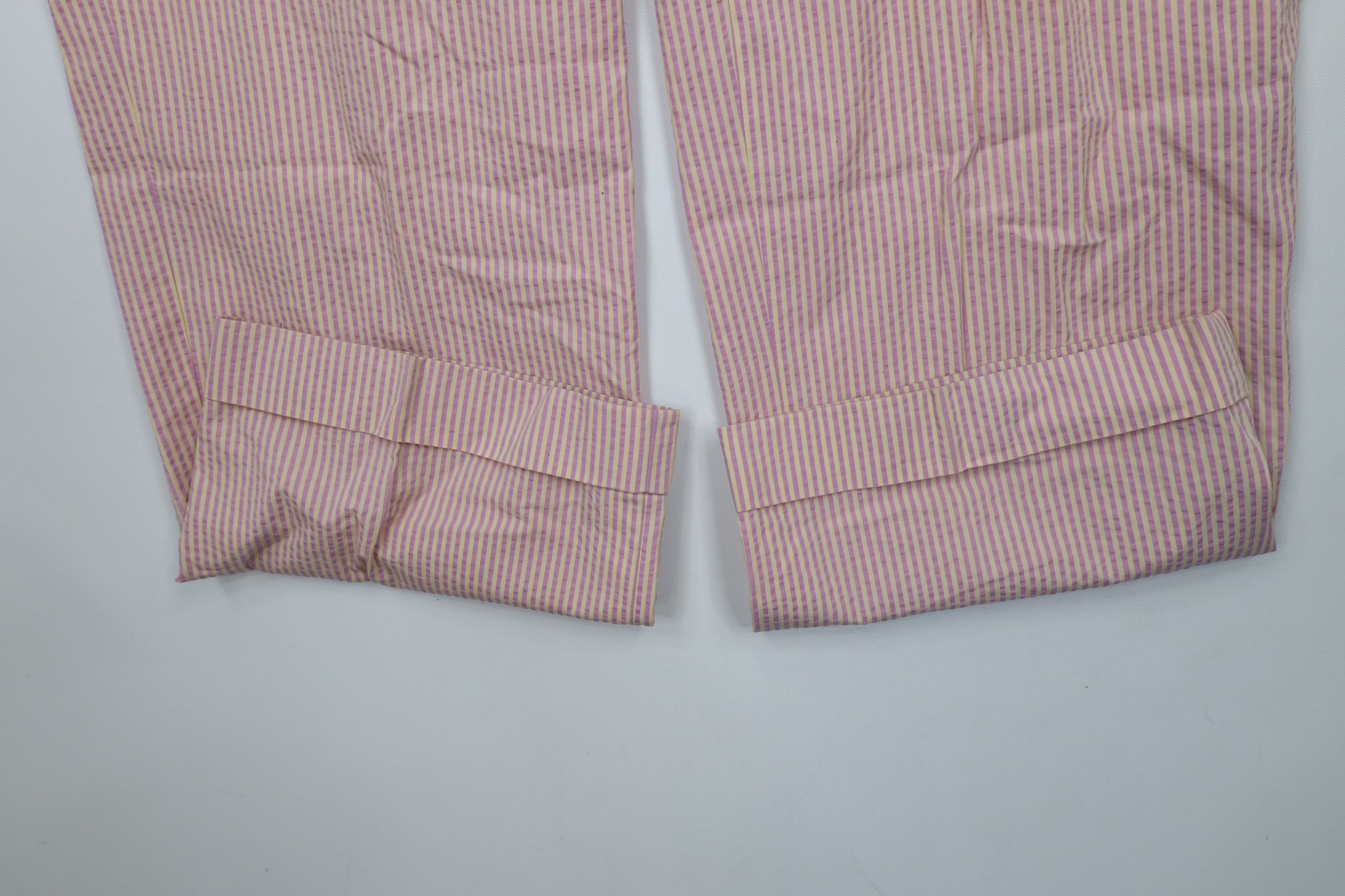 Vintage Vintage 90s Streetwear Wide Leg Striped Seer Sucker Pants Size US 32 / EU 48 - 5 Thumbnail