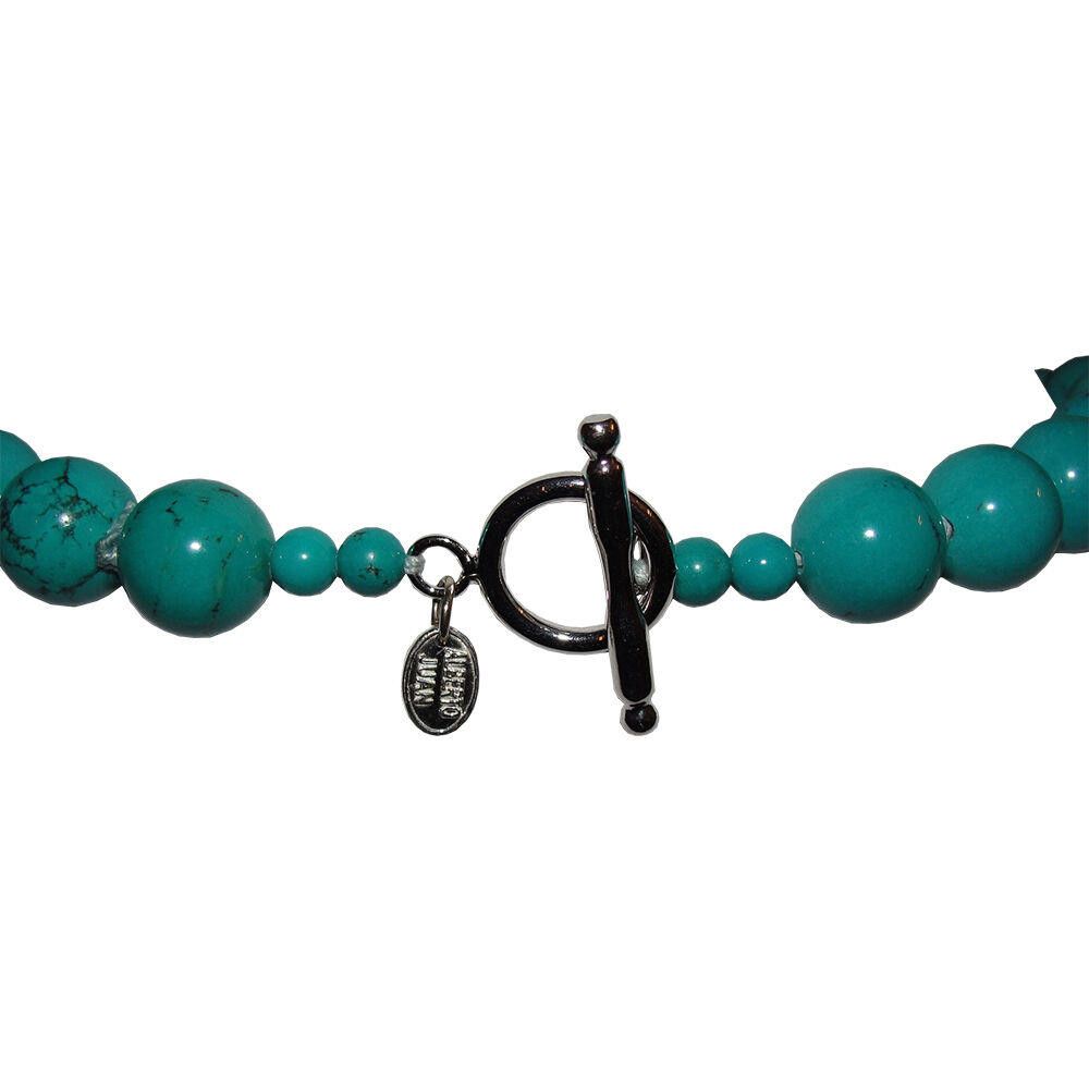 Designer Turquoise Medium Beaded Princess Necklace Size ONE SIZE - 5 Thumbnail