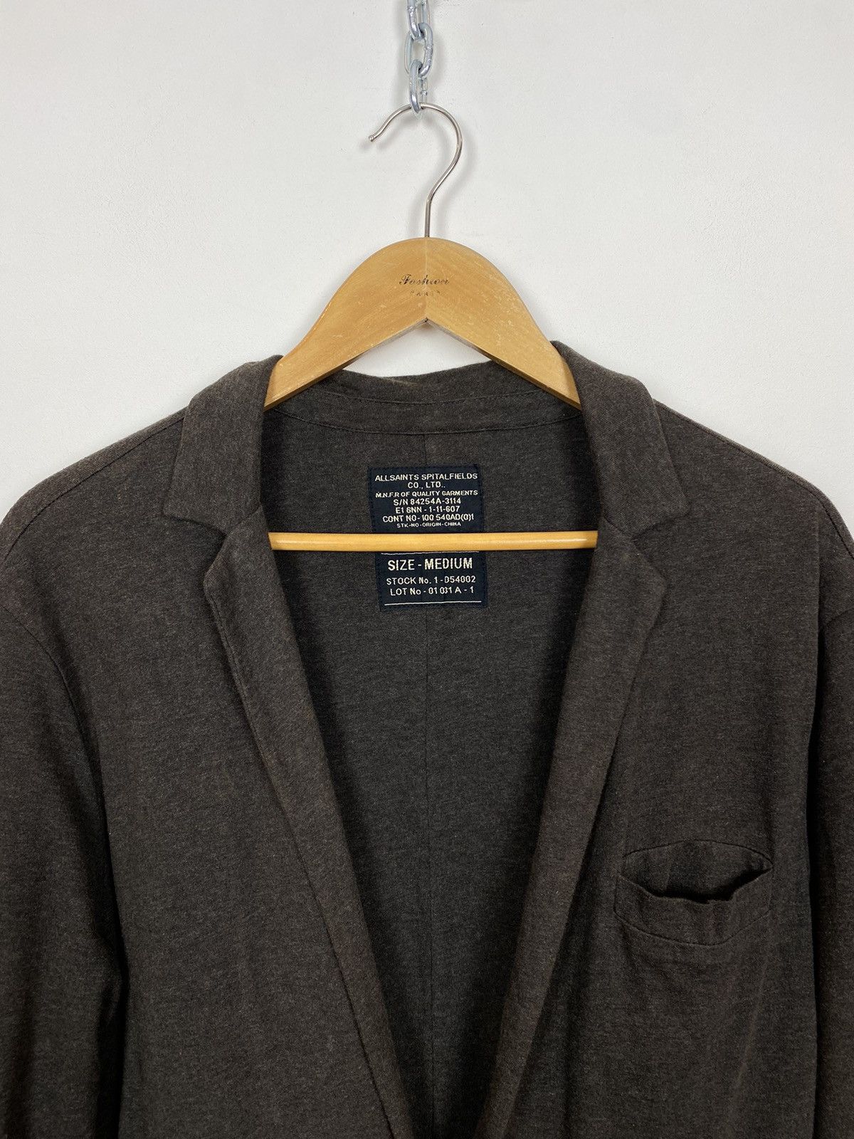 Allsaints AllSaints Long Sleeve Lexington Blazer Jacket Men’s Medium Size 40L - 2 Thumbnail