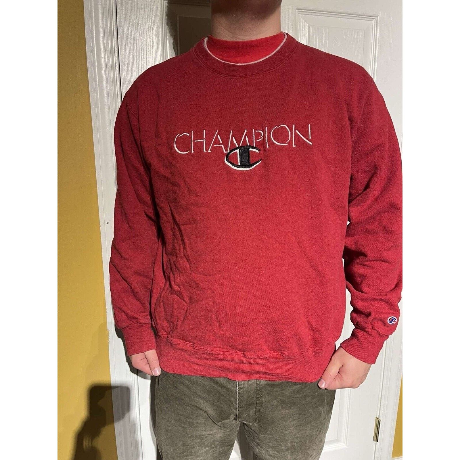 Champion Vintage Champion Sweatshirt Crewneck Size (XL) 1990's Size US XL / EU 56 / 4 - 1 Thumbnail