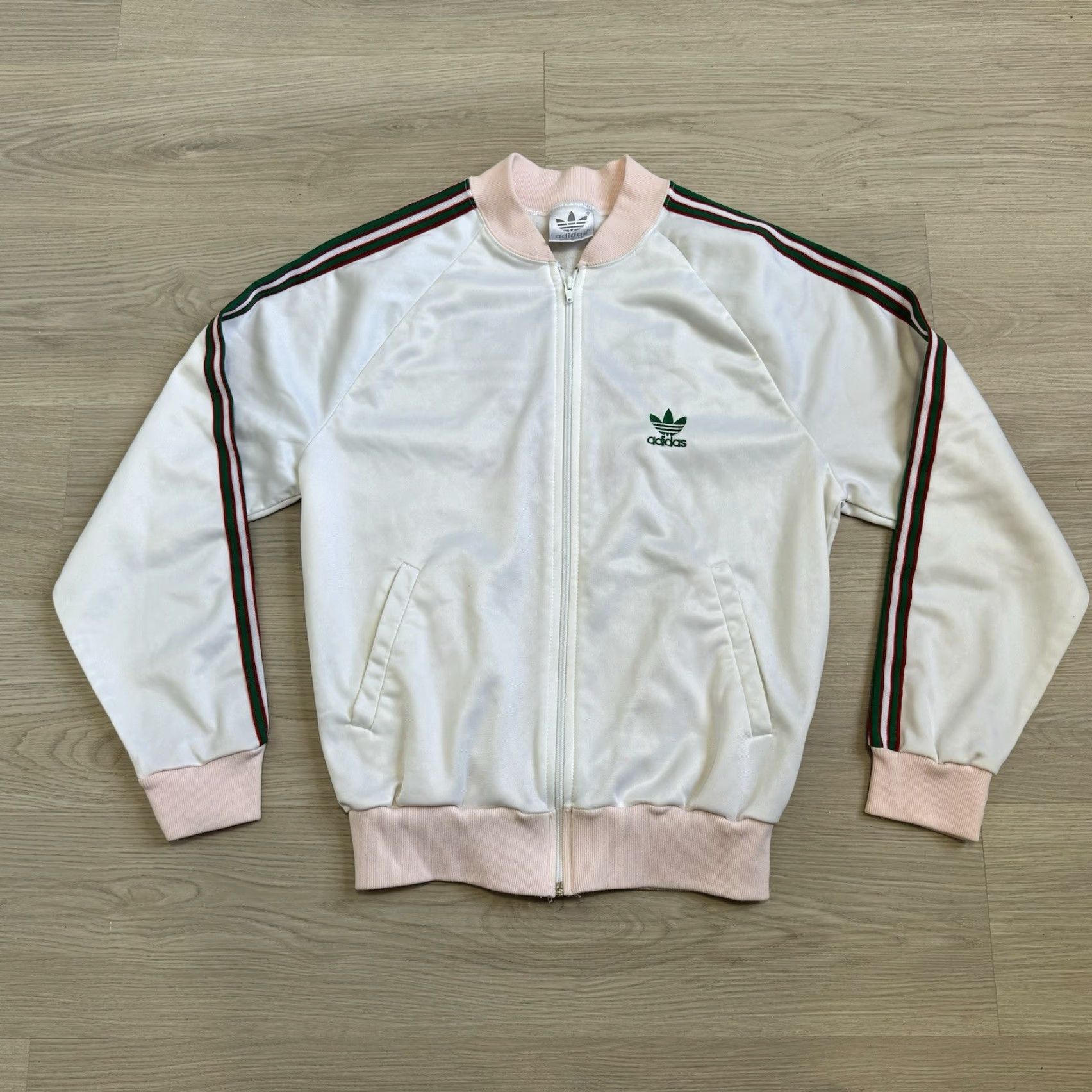 Adidas VINTAGE adidas Track Jacket Trefoil Men Jacket M Regular Red 80s Vintage Spring Fall Winter Summer Activewear Size US M / EU 48-50 / 2 - 5 Thumbnail