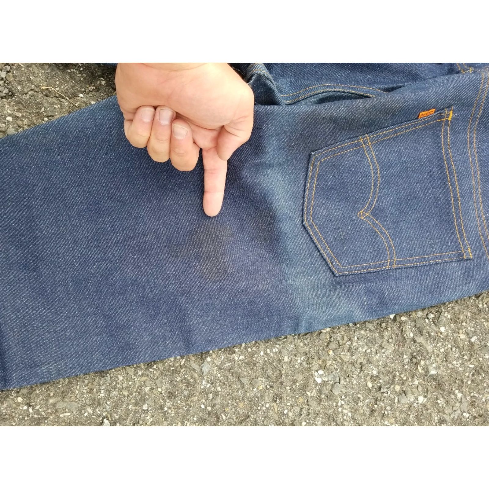 Levi's VINTAGE Levi's Jeans 20505 0217 36x31 Denim Dark Blue NOS Orange Tab Mens Jeans 1970s USA Size US 36 / EU 52 - 6 Thumbnail