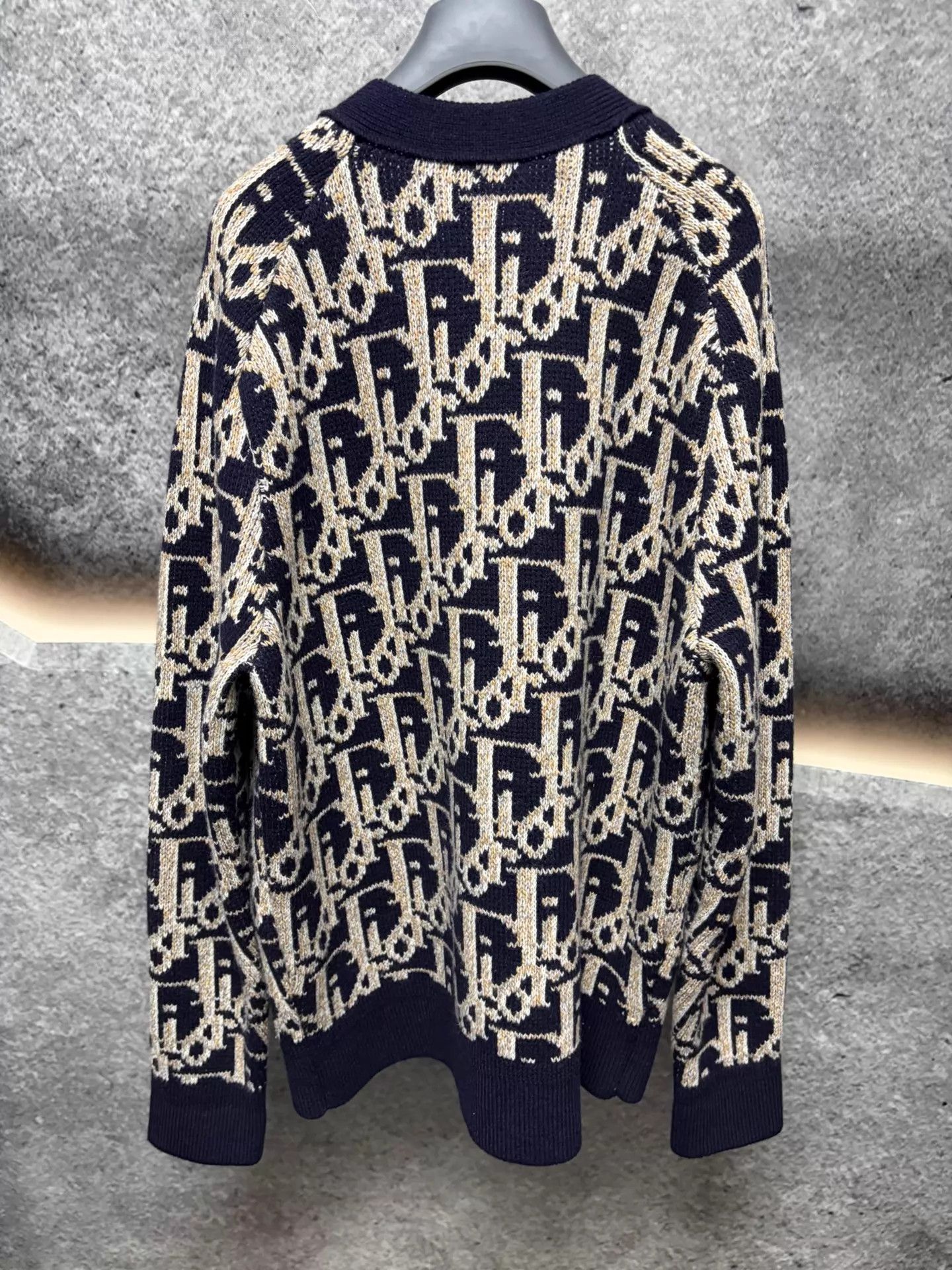 Dior Dior Allover Print 100% Wool Knit Cardigan L Size US L / EU 52-54 / 3 - 2 Thumbnail