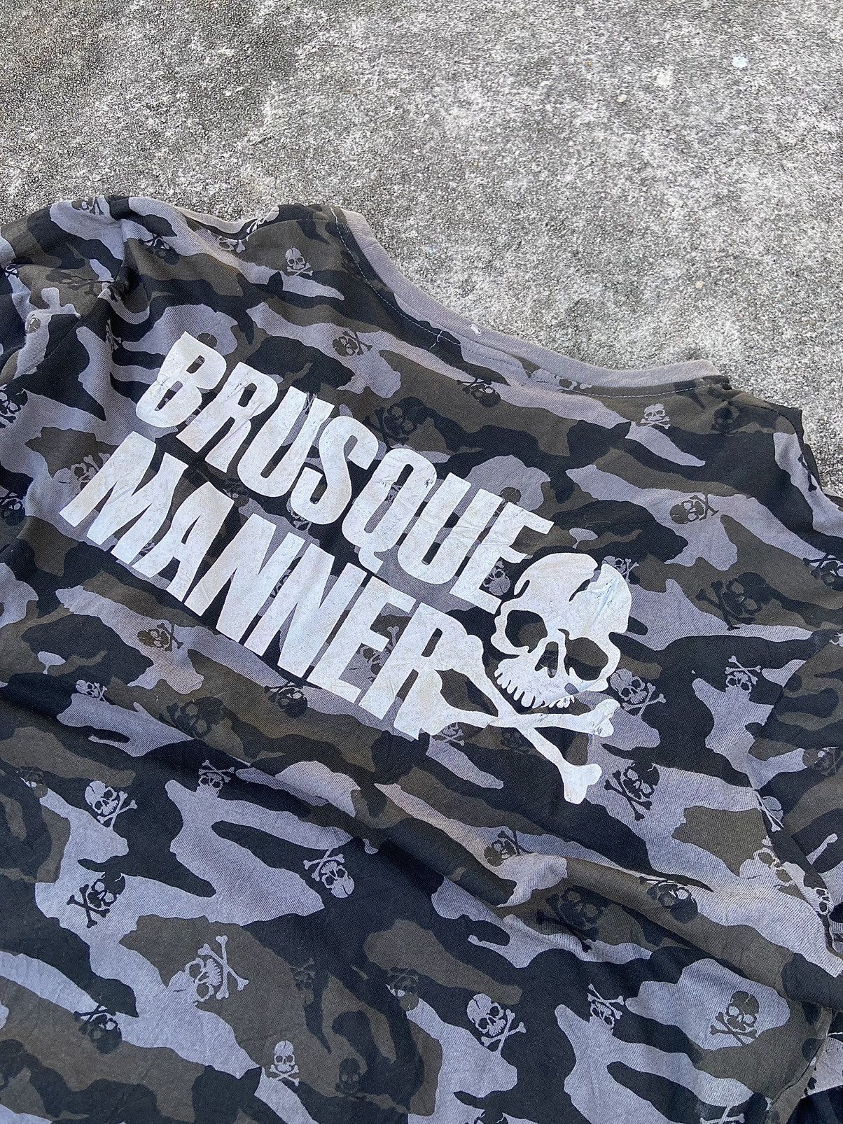 Beauty Beast × Hysteric Glamour × Japanese Brand BRUSQUE MANNER DOUBLE LAYER ALL OVER SKULL LONG SLEEVE Size US XL / EU 56 / 4 - 16 Thumbnail
