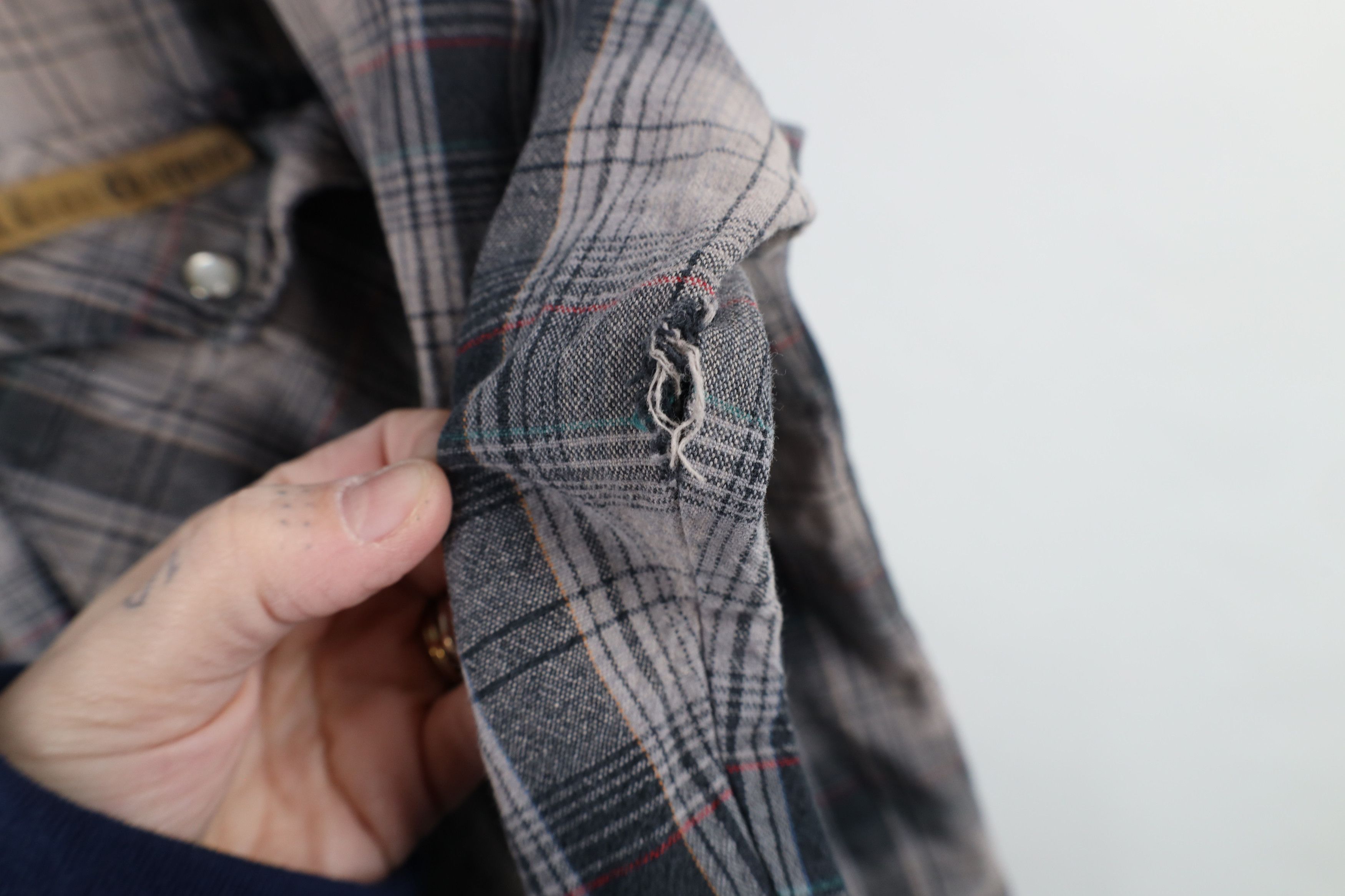 Vintage West Coast Choppers Jesse James Snap Button Shirt Plaid Size US M / EU 48-50 / 2 - 11 Thumbnail