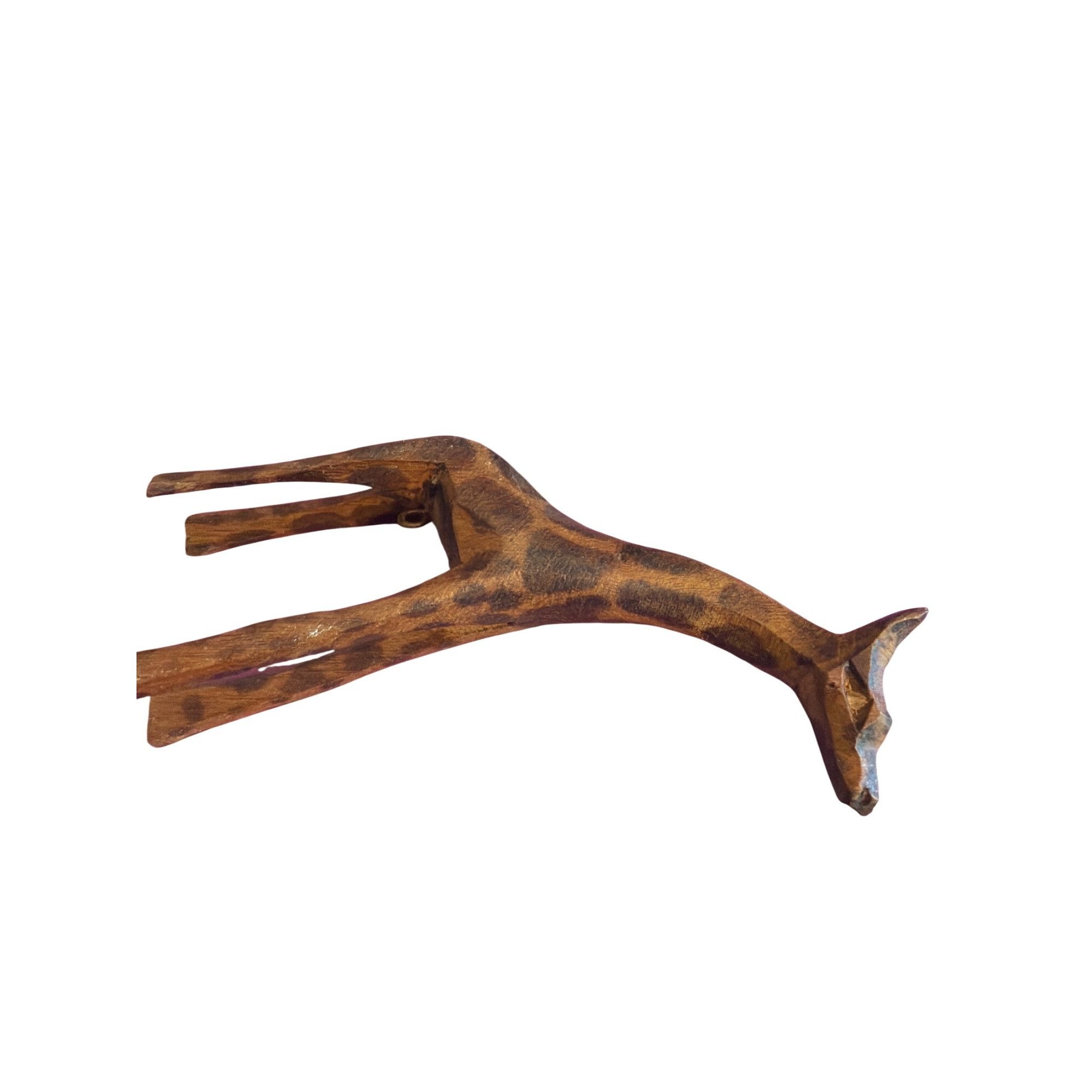 Other Vintage African Safari Animal Necklace Wood Carved Shell Nut Size ONE SIZE - 2 Thumbnail