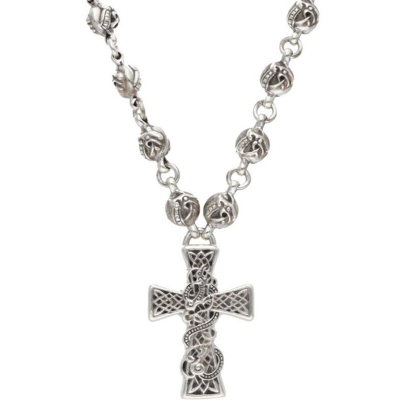 Chrome Hearts Pyramid plus ball necklace | Grailed