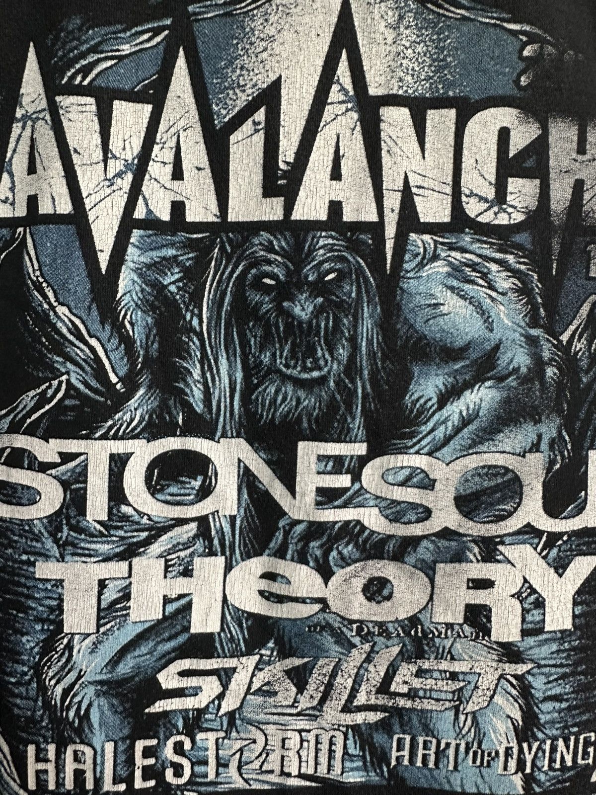Band Tees Stone Sour Skillet Halestorm Theory Avalanche 2011 Tour Tee Size US L / EU 52-54 / 3 - 10 Thumbnail