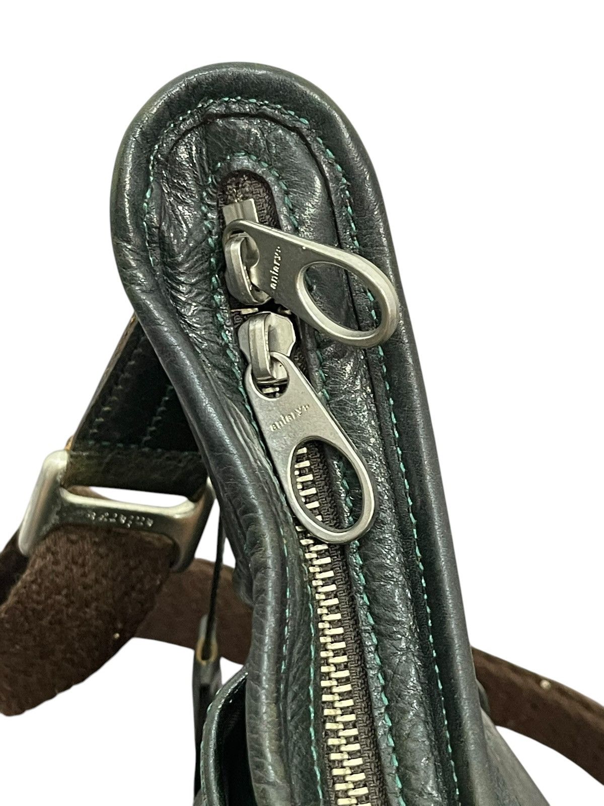 Genuine Leather Full Leather Aniary Japan Dark Green Cross Body Bag 1🟩6 Size ONE SIZE - 22 Thumbnail