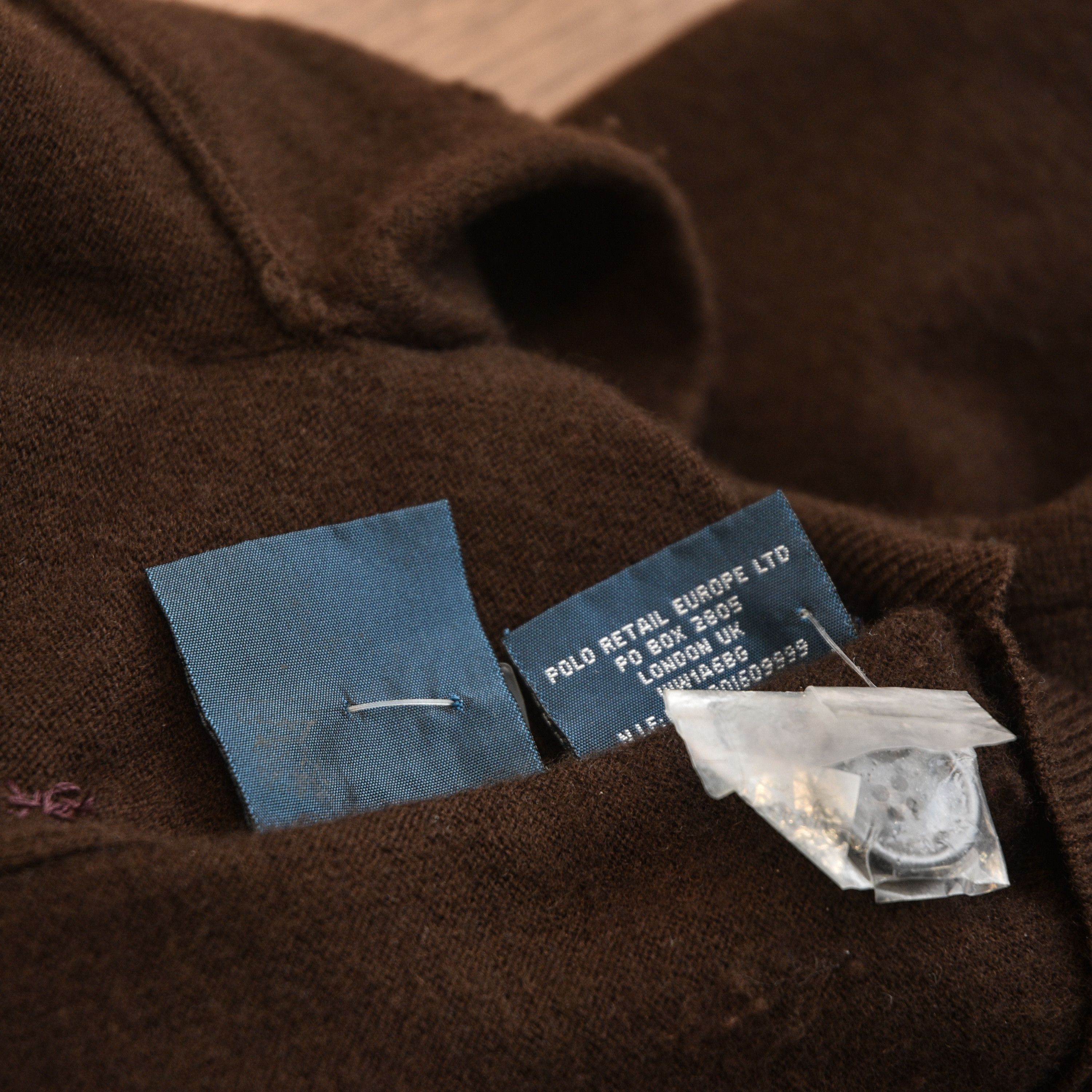 Polo Ralph Lauren Vintage POLO Ralph Lauren Merino Wool Brown Cardigan Old Size US L / EU 52-54 / 3 - 17 Thumbnail