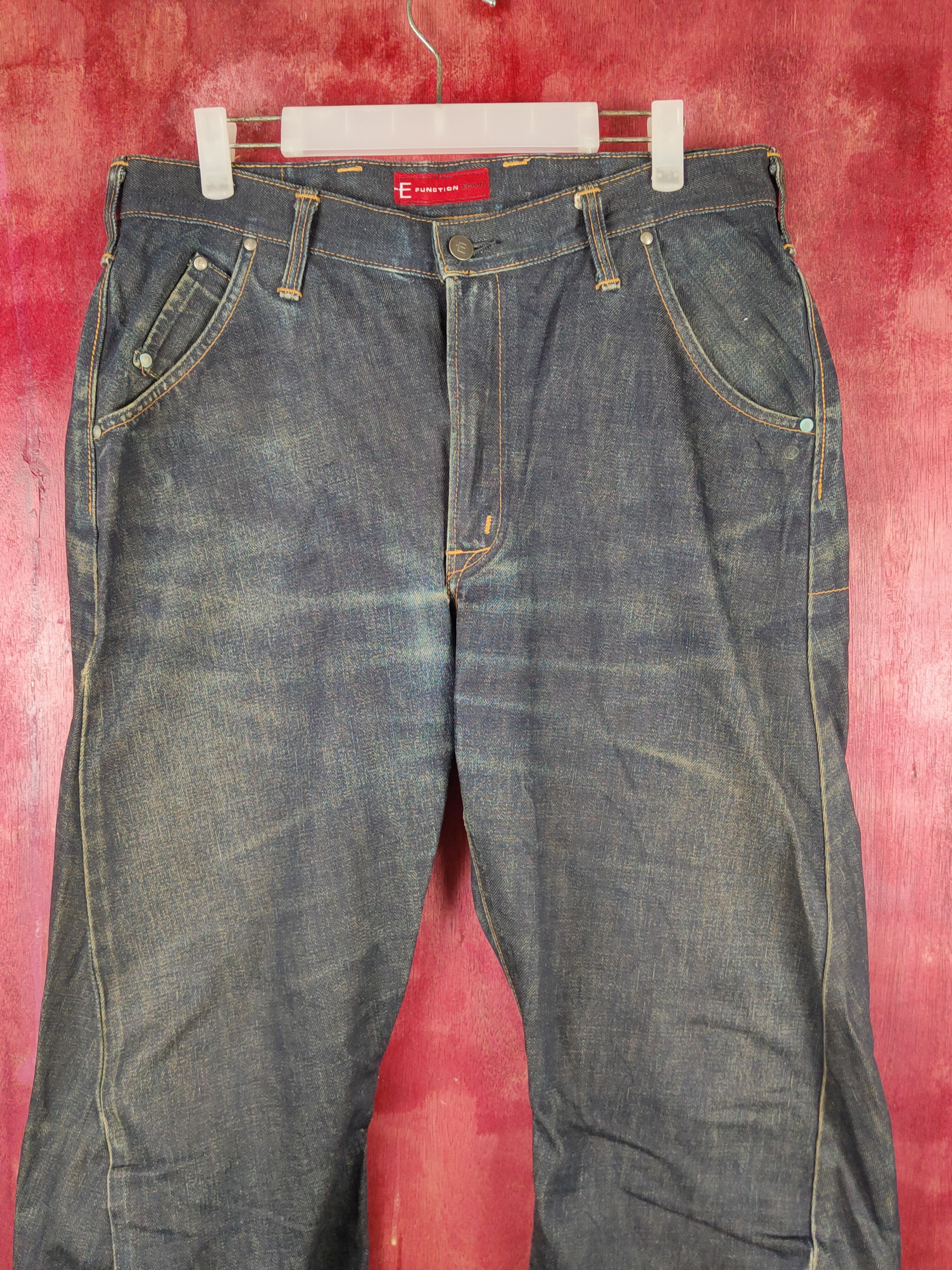 Edwin Edwin E Function Black Distressed Ripped Jeans #S2196 Size US 34 / EU 50 - 2 Thumbnail