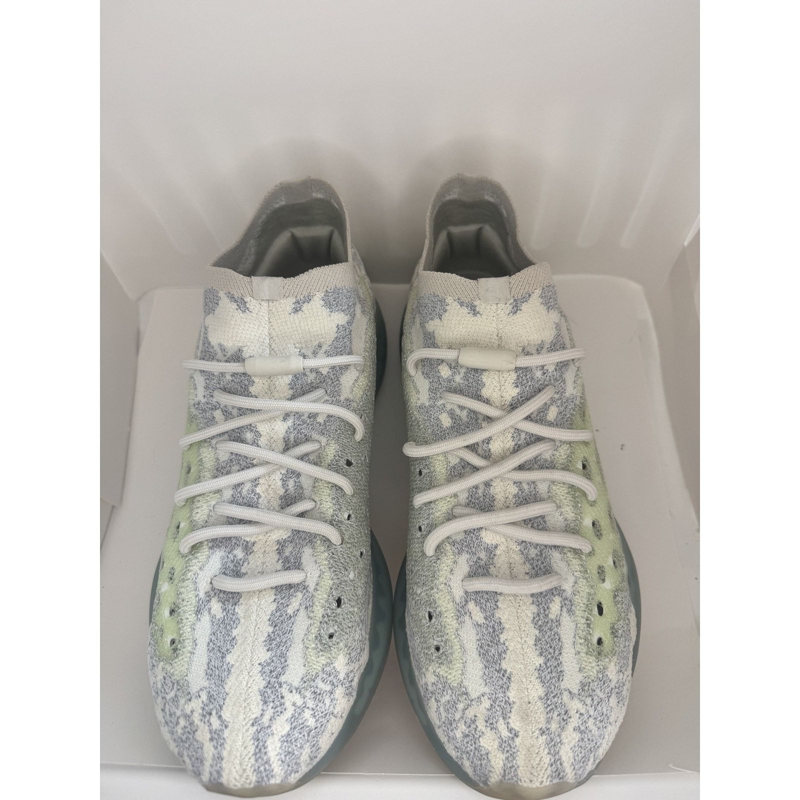 Adidas Adidas Yeezy Boost 380 Shoes Mens Blue Oat Reflective Knit Size US 12 / EU 45 - 3 Thumbnail