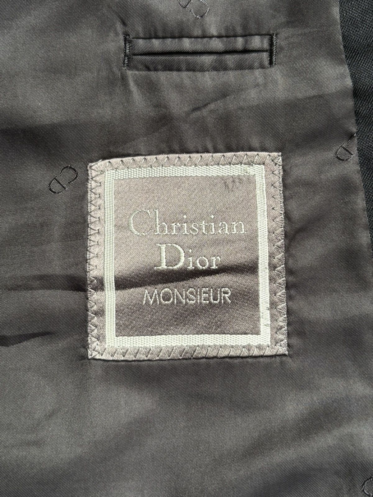 Christian Dior Monsieur Christian Dior Monsieur Black Suit Size 50L - 11 Thumbnail