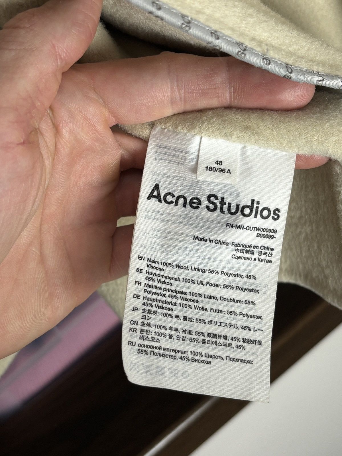 Acne Studios Acne Studios Doverio Wool Flannel Boxy Rare Jacket Size US M / EU 48-50 / 2 - 12 Thumbnail