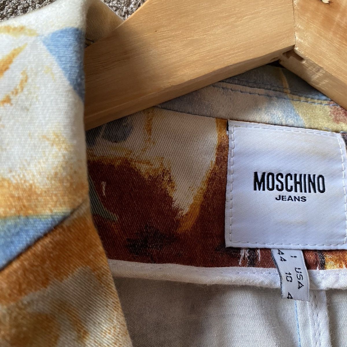 Moschino Moschino Jeans Blazer All Over Print Size M / US 6-8 / IT 42-44 - 4 Thumbnail
