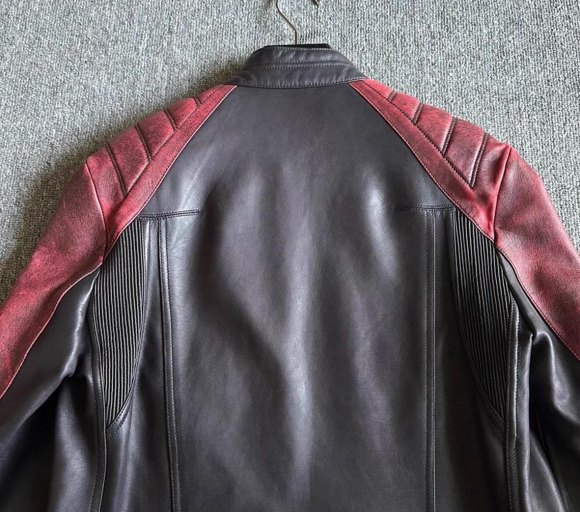 Dior Dior Black and red leather motorcycle jacket 2501-Nextarrow Size US M / EU 48-50 / 2 - 7 Thumbnail
