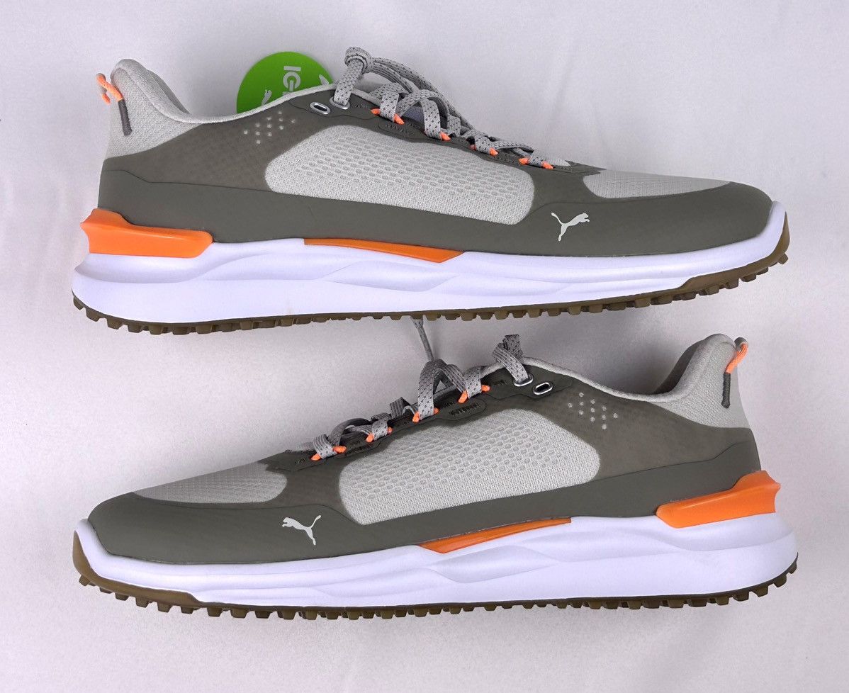 Puma Puma Ignite Elevate X Golf Sneakers Grey Orange Men 11 New Size US 11 / EU 44 - 6 Thumbnail