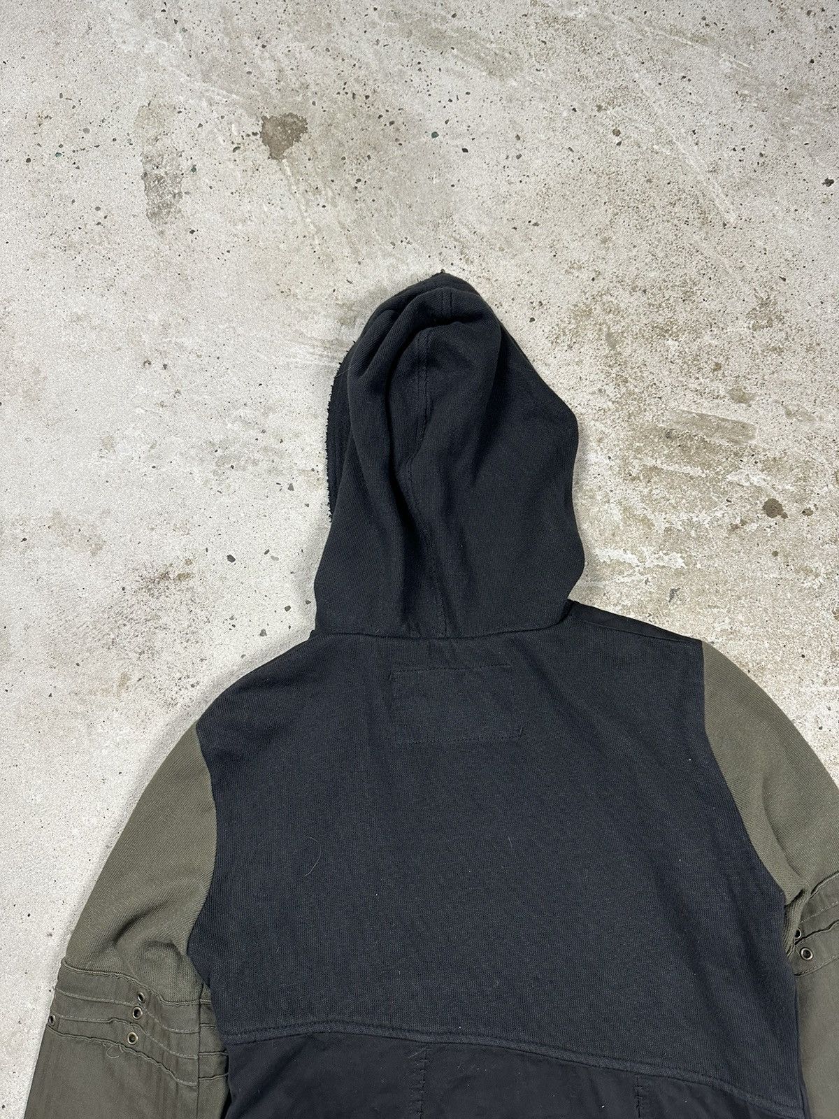 Japanese Brand × Vintage Vintage 90s Archive Asymmetrical Light Hooded Jacket Rare Size US S / EU 44-46 / 1 - 12 Thumbnail