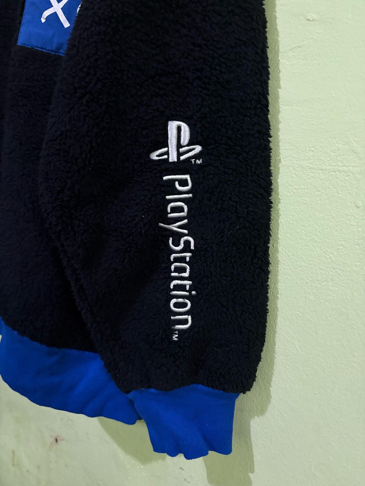 Japanese Brand × Playstation PlayStation Fleece Sweatshirt Button Joystick Logo Design Size US XXL / EU 58 / 5 - 7 Thumbnail