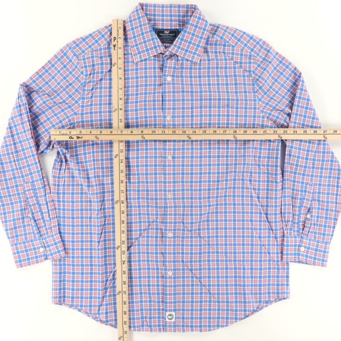 Vineyard Vines Vineyard Vines Performance Murray Plaid Button Up Shirt Blue Men's L Size US L / EU 52-54 / 3 - 3 Thumbnail