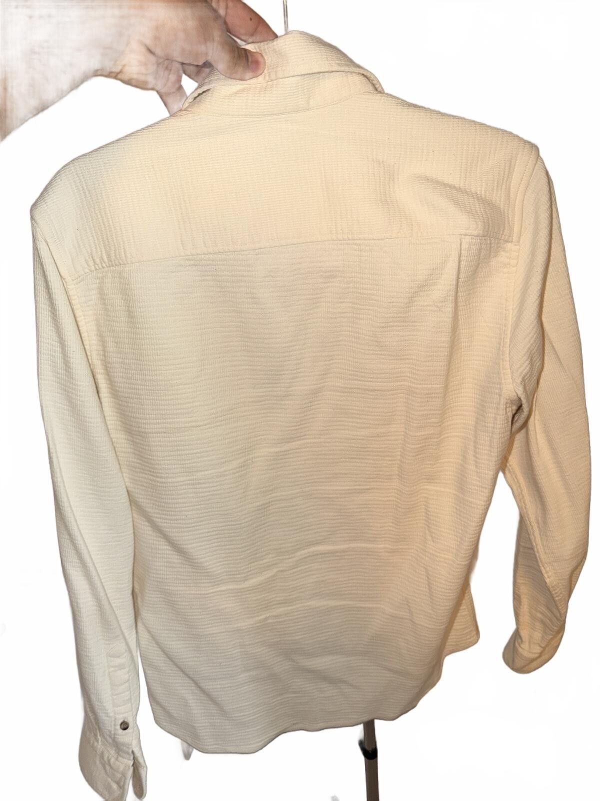 Reiss REISS Men's Cream Corduroy Shirt Jacket Medium Regular Fit Size US M / EU 48-50 / 2 - 3 Thumbnail