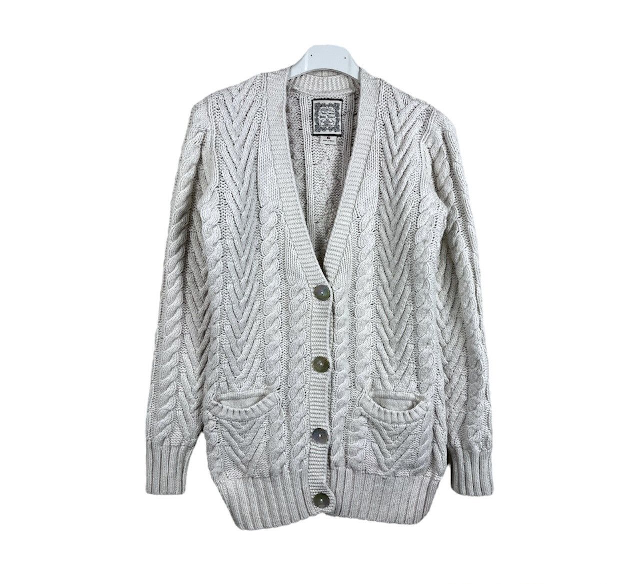 Vintage Polo Ralph Lauren y2k cable knit cardigan sweater