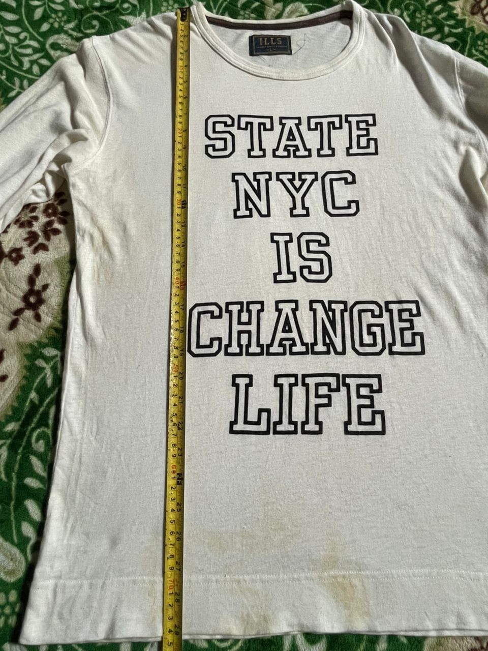 Vintage ILLS K7-09 VTG 80s STATE NYC IS CHANGE LIFE NYC T Shirt Size US L / EU 52-54 / 3 - 13 Thumbnail