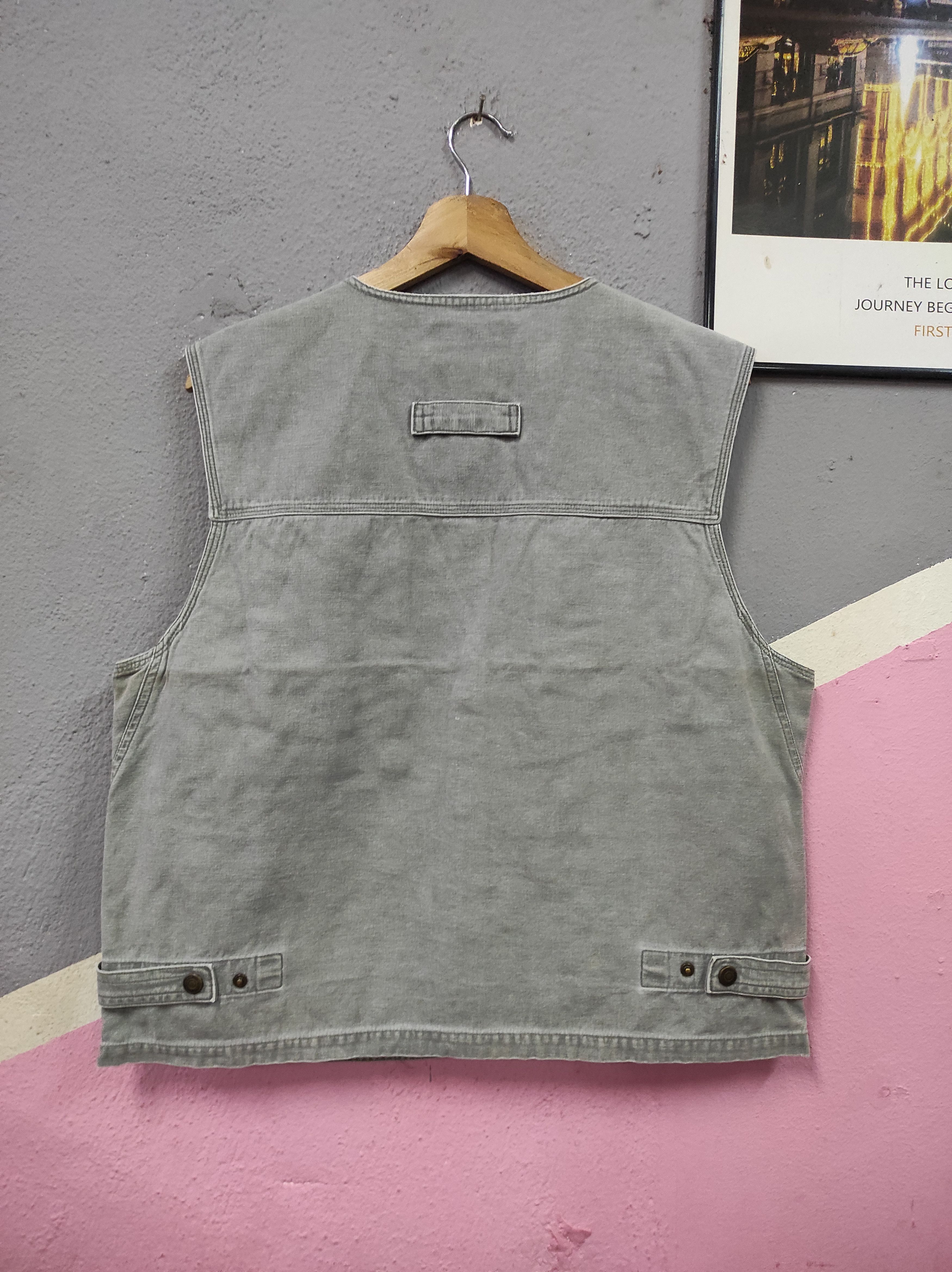 Japanese Brand BE-J WORKGEAR MULTI POCKET VEST SLEEVELESS WORKWEAR Size US L / EU 52-54 / 3 - 4 Thumbnail