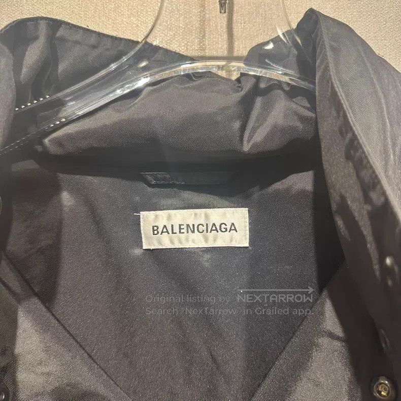 Balenciaga Balenciaga size 36 Black hooded windbreaker jacket with sm Size S / US 4 / IT 40 - 4 Thumbnail