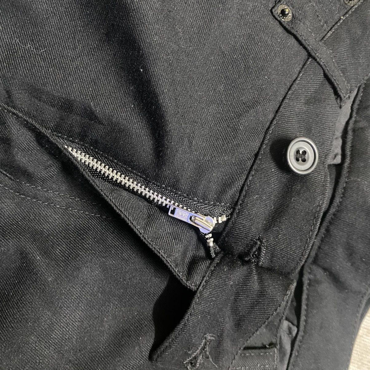 PPFM PPFM Black Paneled Trouser Low Rise Buckle Back Size US 32 / EU 48 - 14 Thumbnail