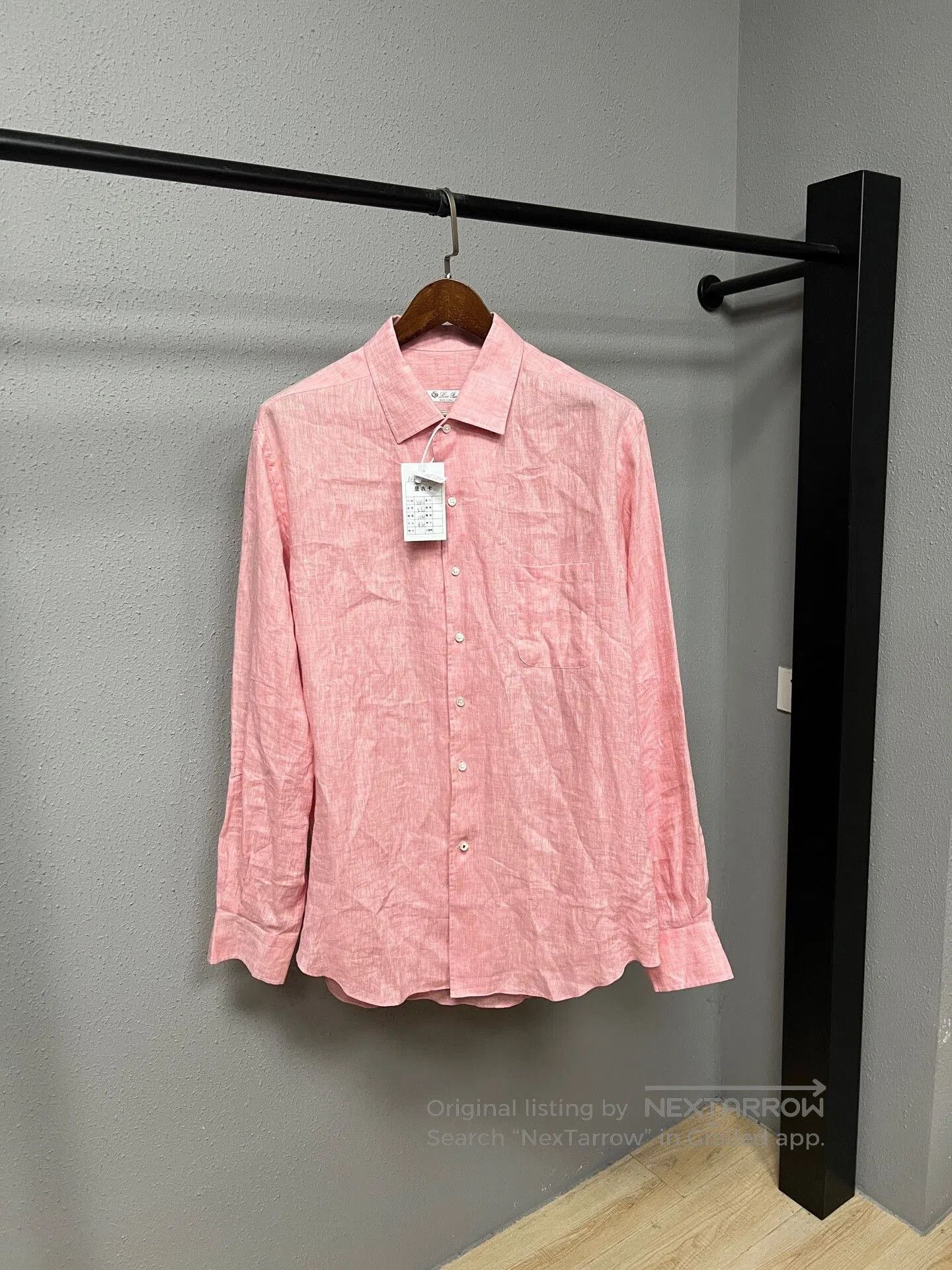 Loro Piana pink linen shirt from Loro Piana. Size US XXL / EU 58 / 5 - 1 Thumbnail