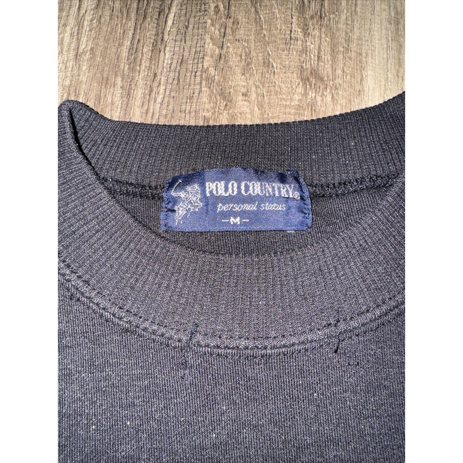 Polo Ralph Lauren Vintage Polo County Ralph Lauren Crewneck Black Medium Size US M / EU 48-50 / 2 - 4 Thumbnail