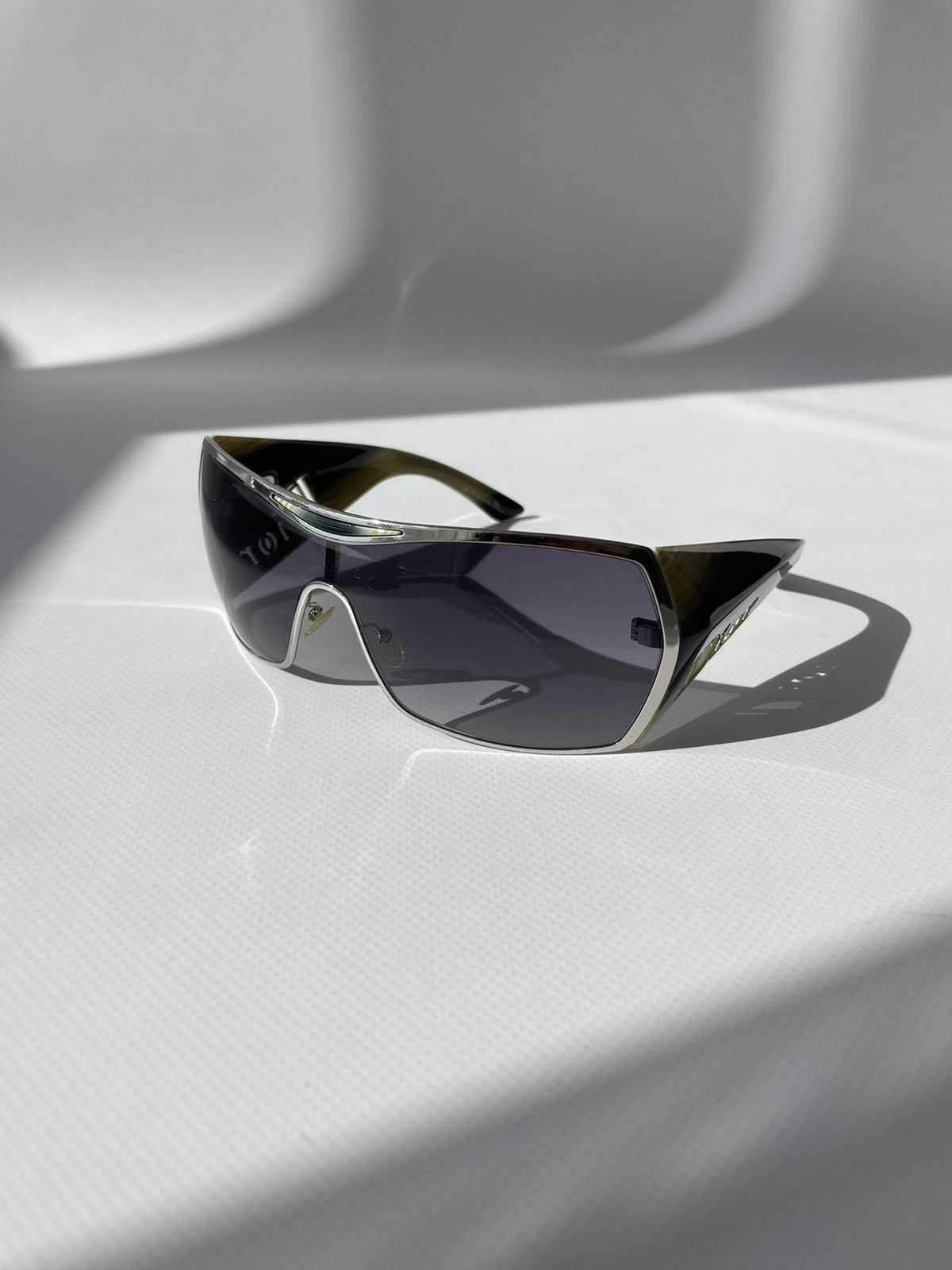 Vintage Dior Galliano Gaucho Oversized Bike Mask Sunglasses