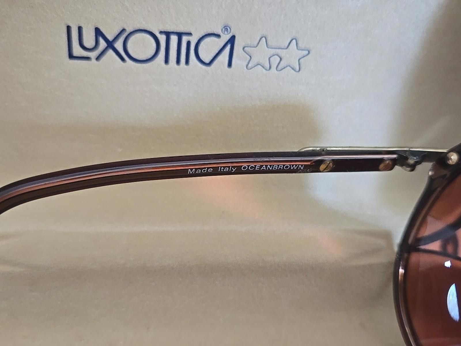Other Vintage Luxottica Brown 1304 Made In Italy Oversized FRAMES Size ONE SIZE - 6 Thumbnail