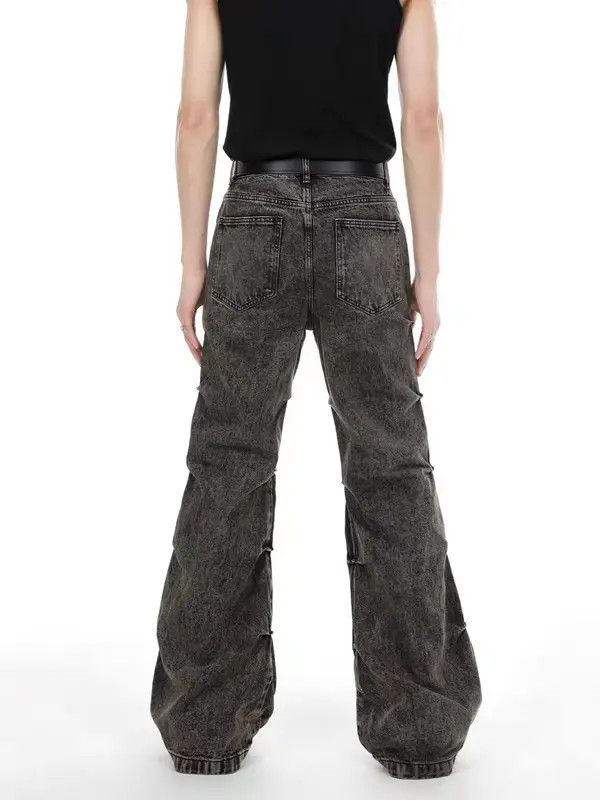 VIBE Vintage washed distressed micro-flared high-waisted jeans Size US 30 / EU 46 - 7 Thumbnail