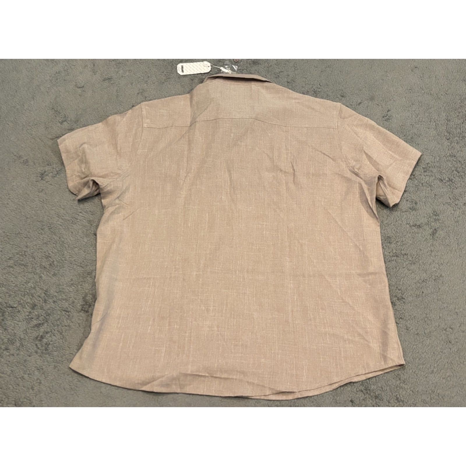 Vintage NWT Coofandy Shirt Mens 2XL Tan Short Sleeve Button Up Casual Relaxed Size US XXL / EU 58 / 5 - 5 Thumbnail