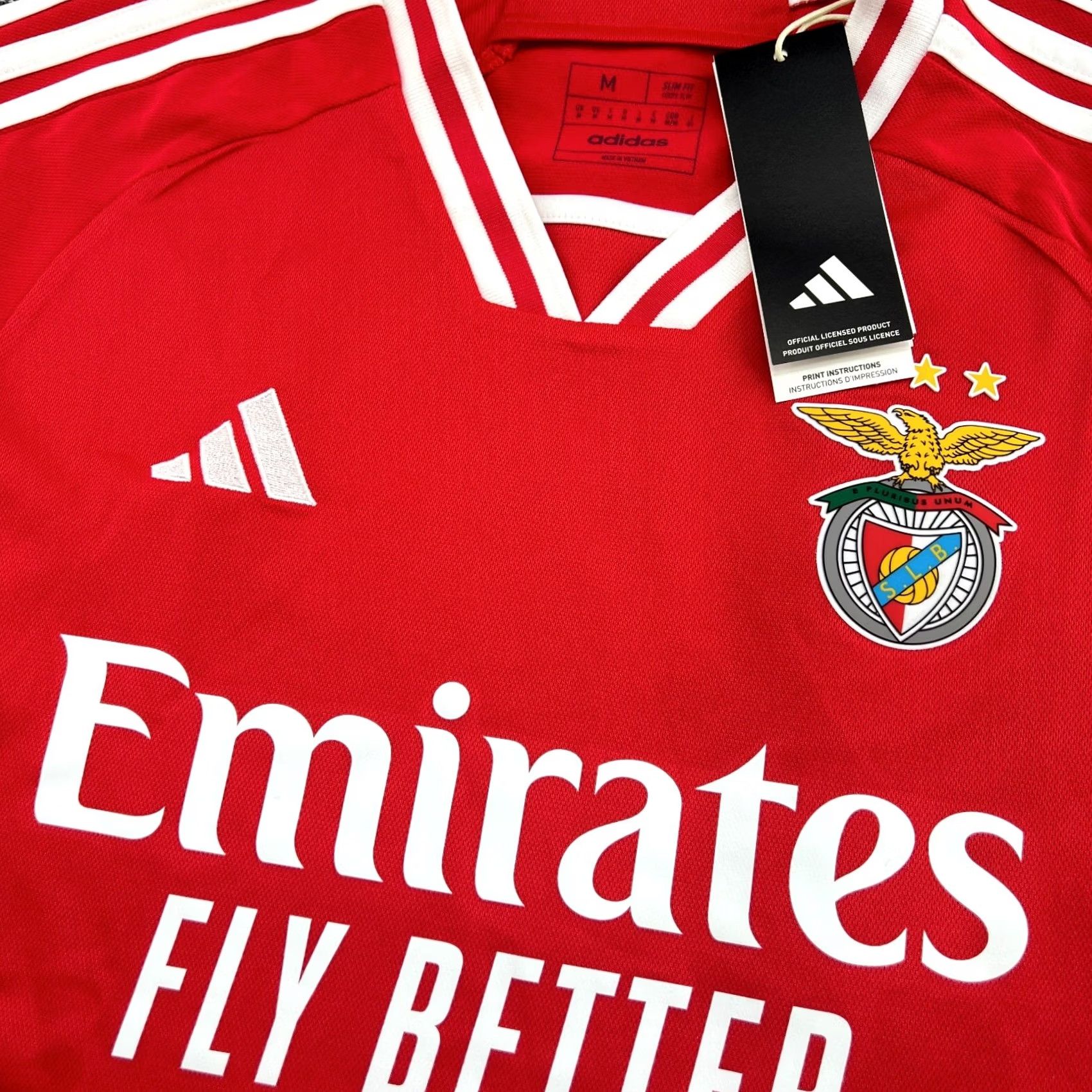 Adidas BNWT Benfica Adidas 2023-2024 Home Football Jersey Mens Medium Adult Red Shirt Size US M / EU 48-50 / 2 - 5 Thumbnail