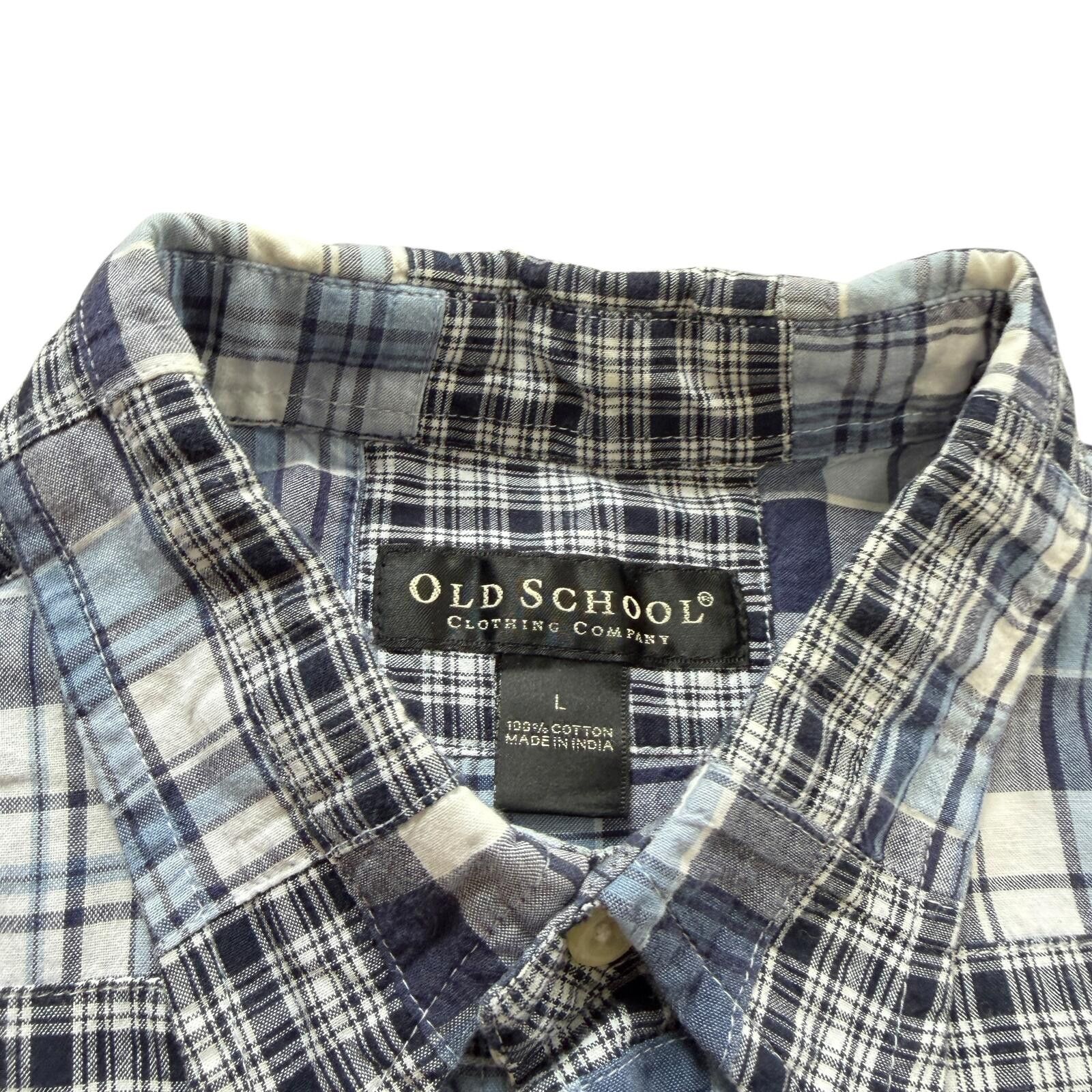 Other Old School Clothing Patchwork Button Up Shirt Cropped Boxy L Size US L / EU 52-54 / 3 - 3 Thumbnail