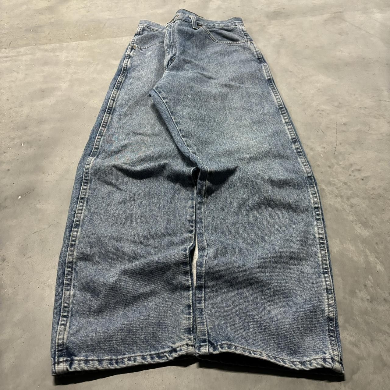 Japanese Brand × Vintage Crazy Vintage Y2K/2000s Grunge Medium Wash Denim Jeans! Size US 36 / EU 52 - 3 Thumbnail