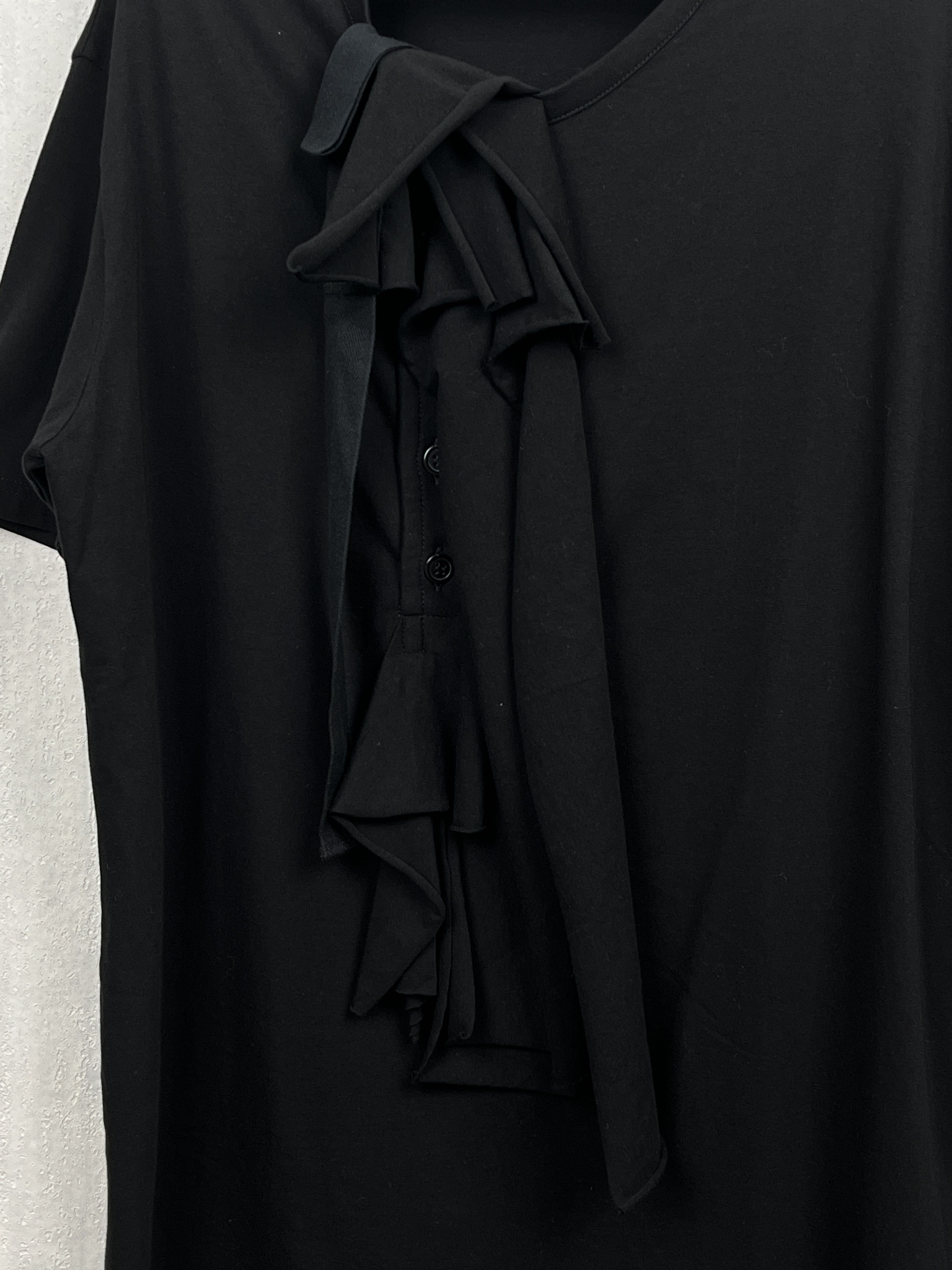 Yohji Yamamoto Yohji Yamamoto Pour Homme Ruffle Detail Button T-Shirt Size US L / EU 52-54 / 3 - 3 Thumbnail